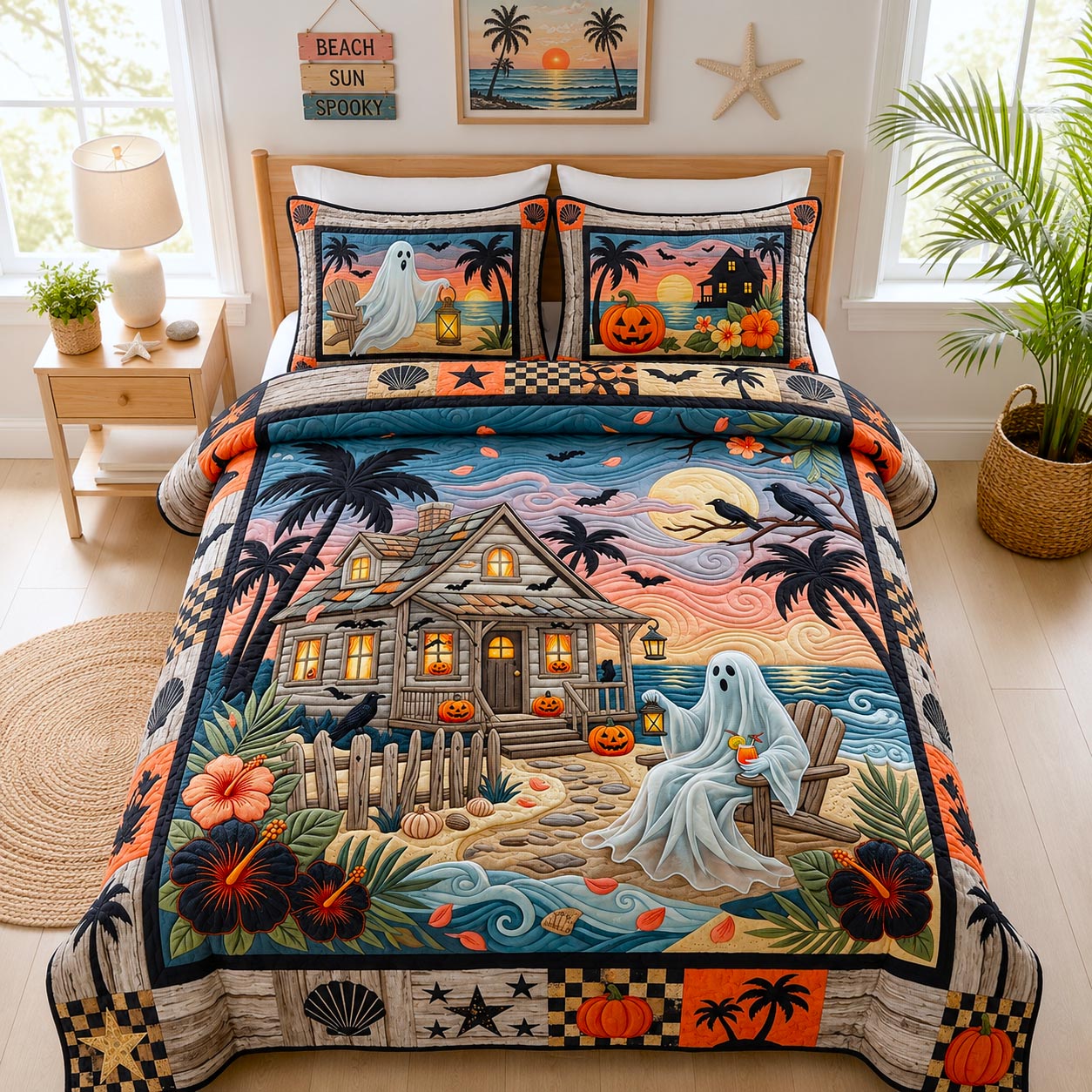 Tropical Haunt 3-Piece Quilted Bedding Set GFTOMA12662