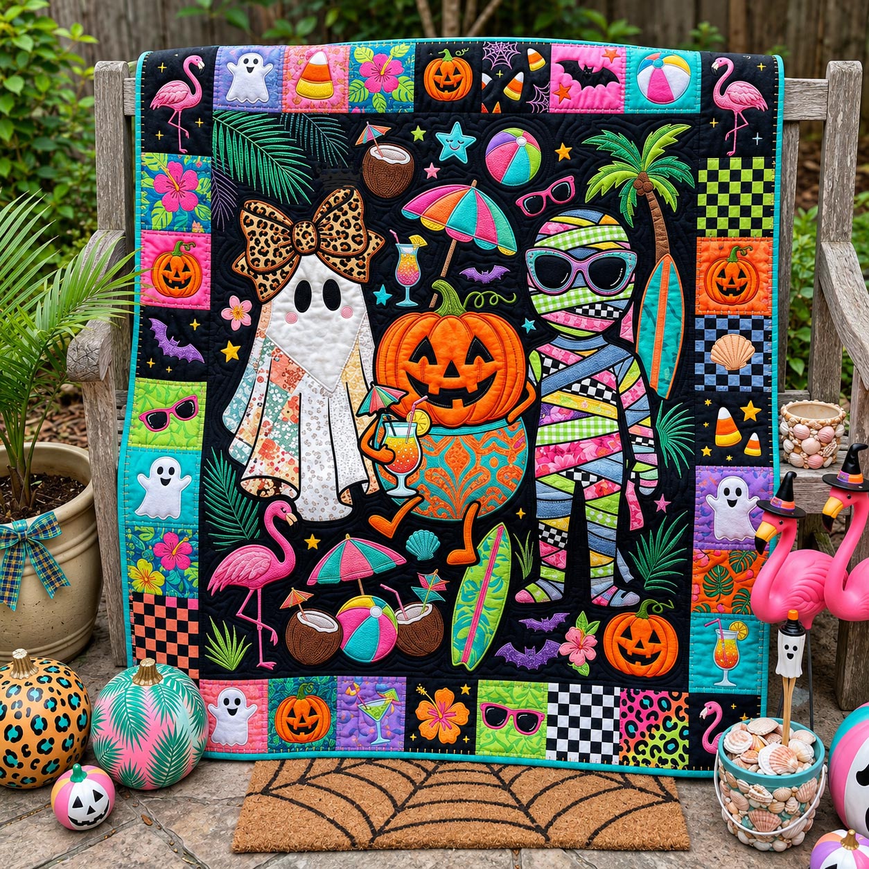 Tropical Haunt Quilted Blanket GFTOMA12707