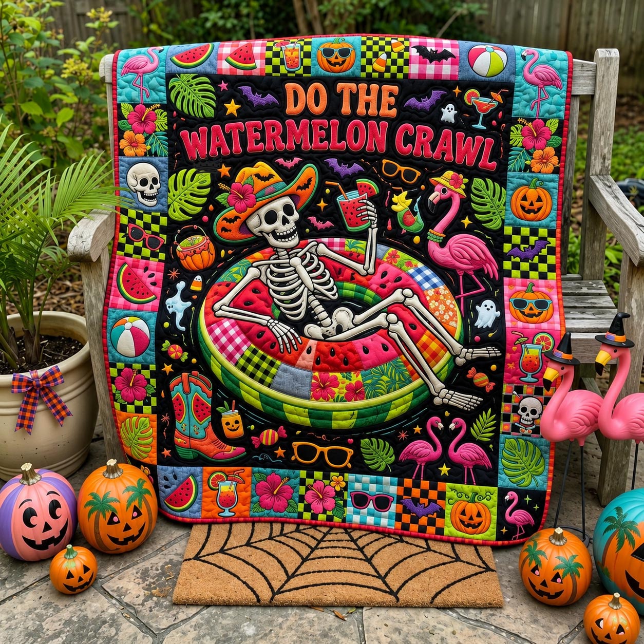 Tropical Haunt Quilted Blanket GFTOMA12708