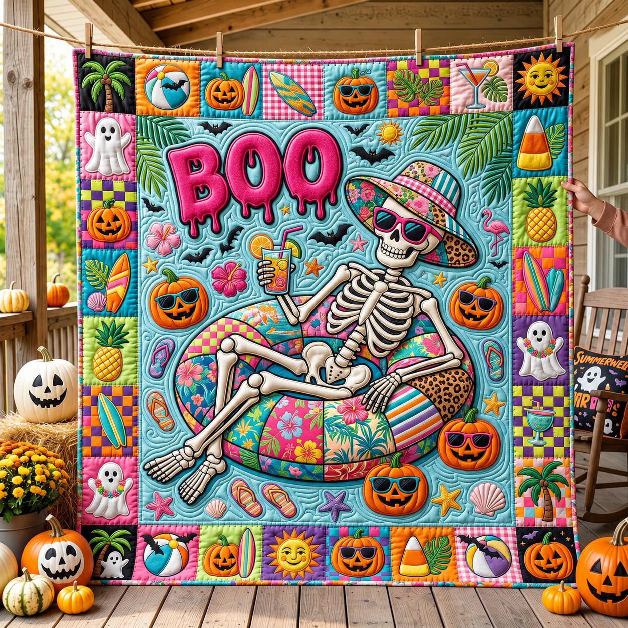 Tropical Haunt Quilted Blanket GFTOMA12711