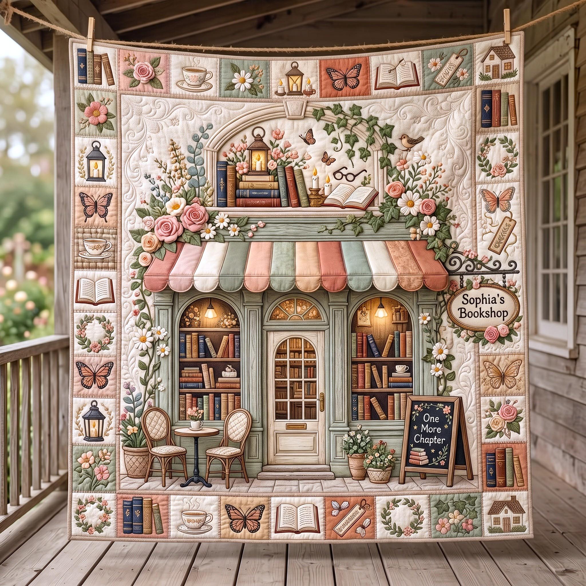 Library Dreams Quilted Blanket GFTOMA12714