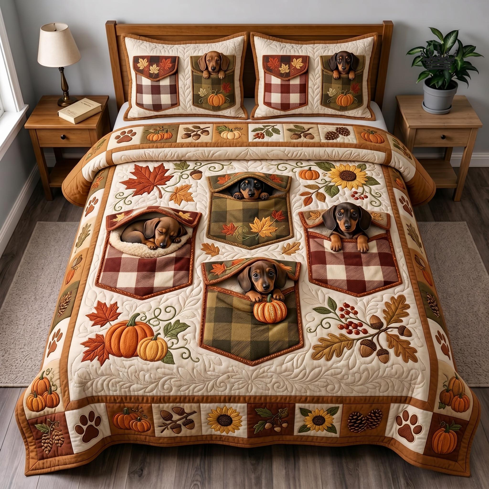 Autumn Wiener 3-Piece Quilted Bedding Set GFTOMA12720