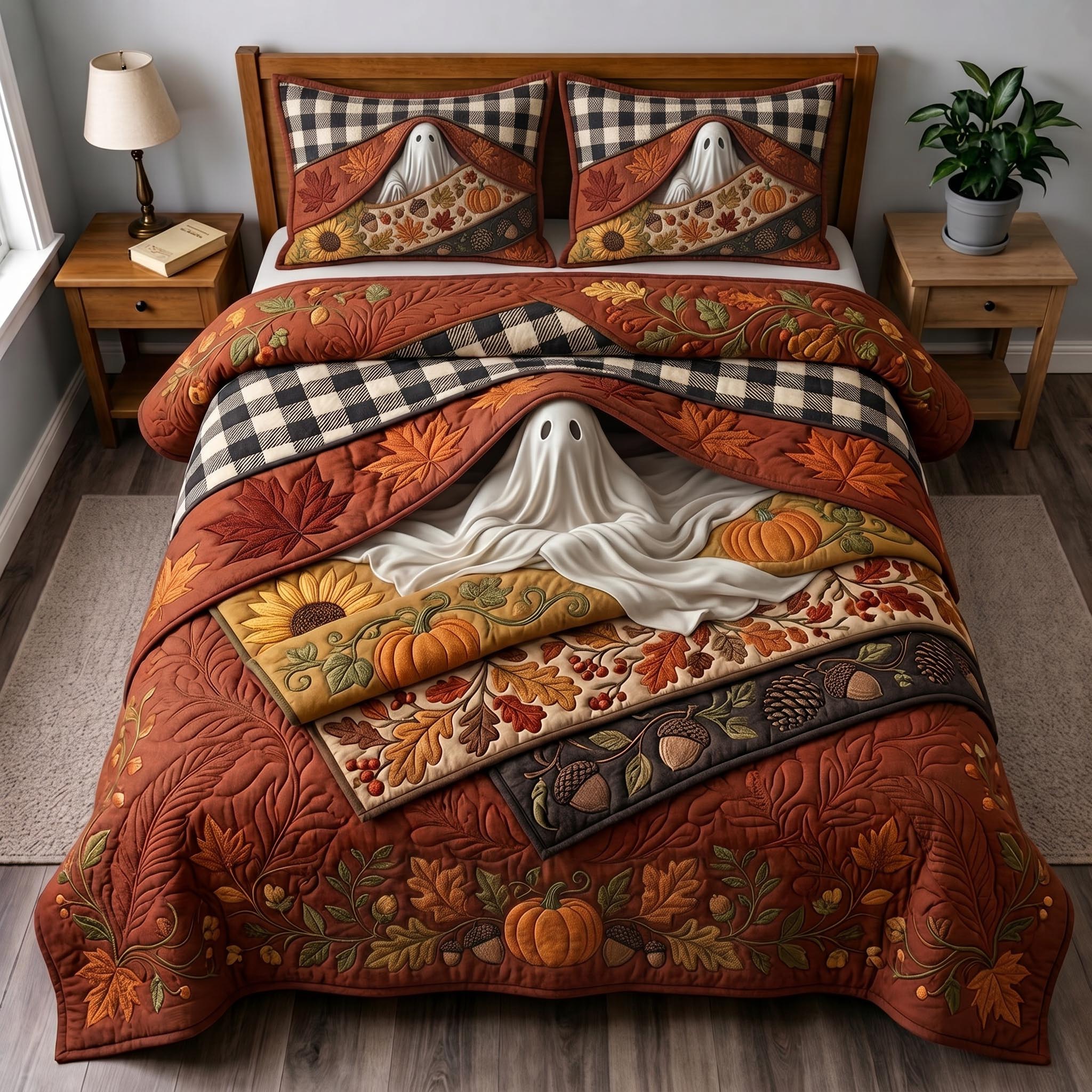 Ghost Haven 3-Piece Quilted Bedding Set GFTOMA12728