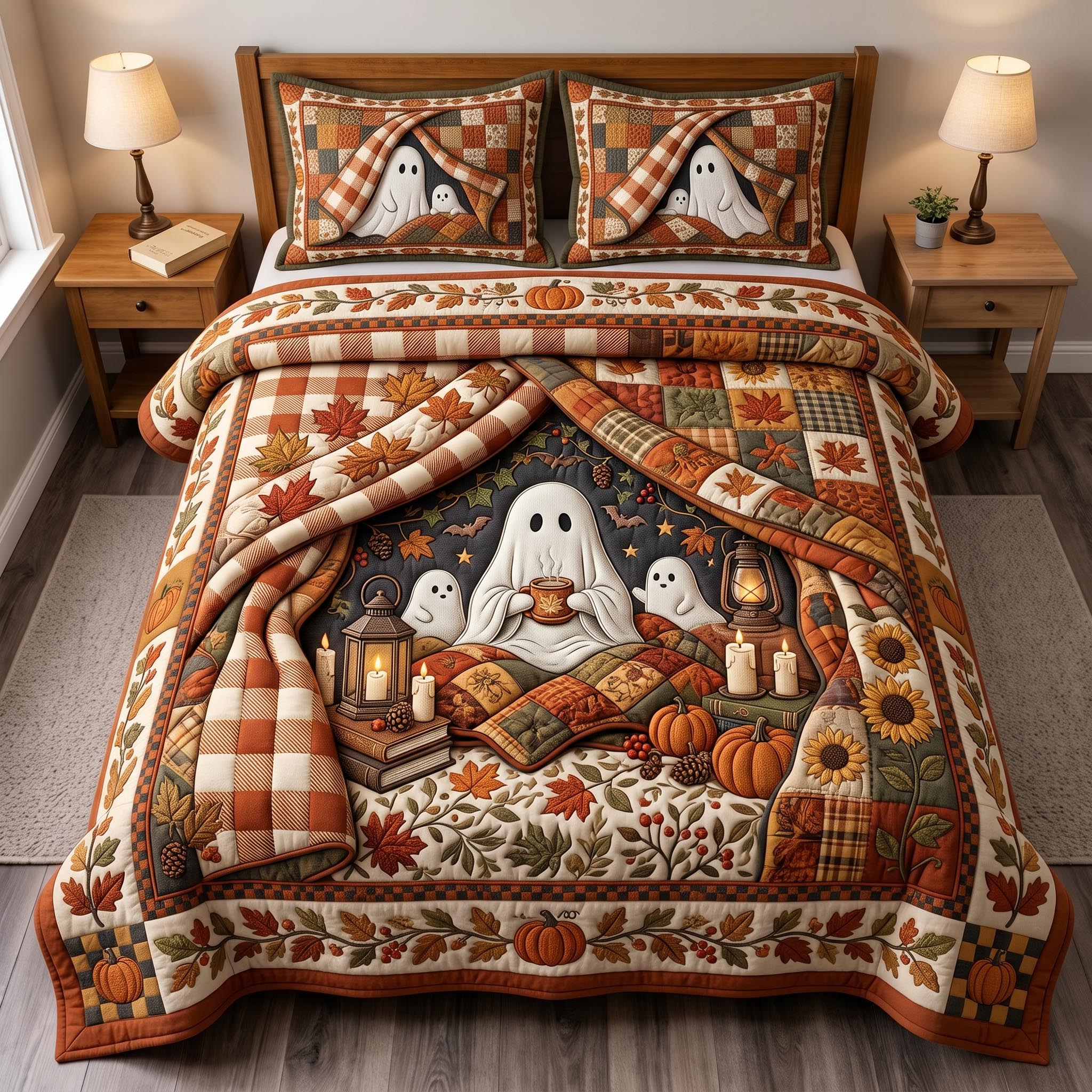 Ghost Dreams 3-Piece Quilted Bedding Set GFTOMA12729