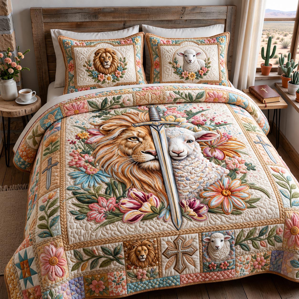 Holy Harmony 3-Piece Quilted Bedding Set GFTOMA12828