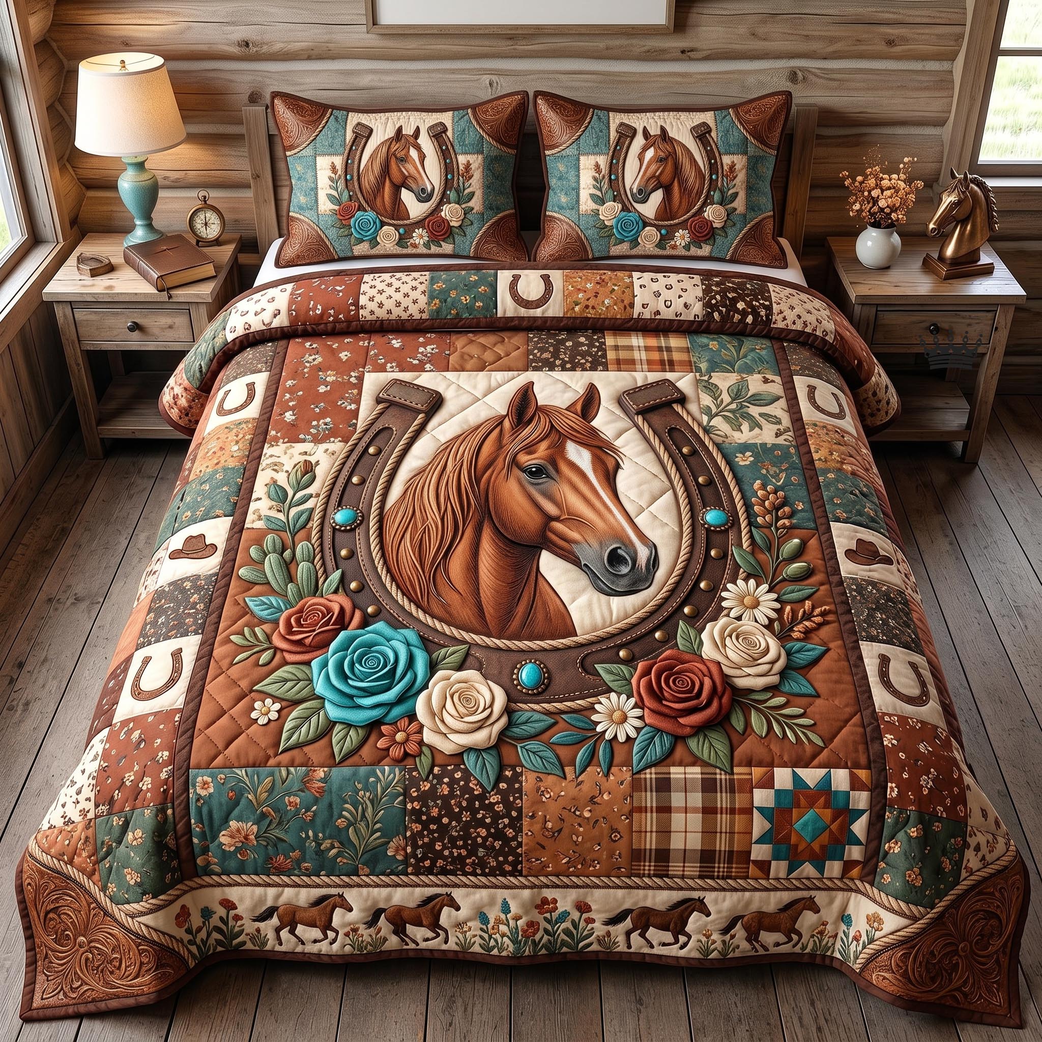 Western Soul 3-Piece Quilted Bedding Set GFTOMA12844