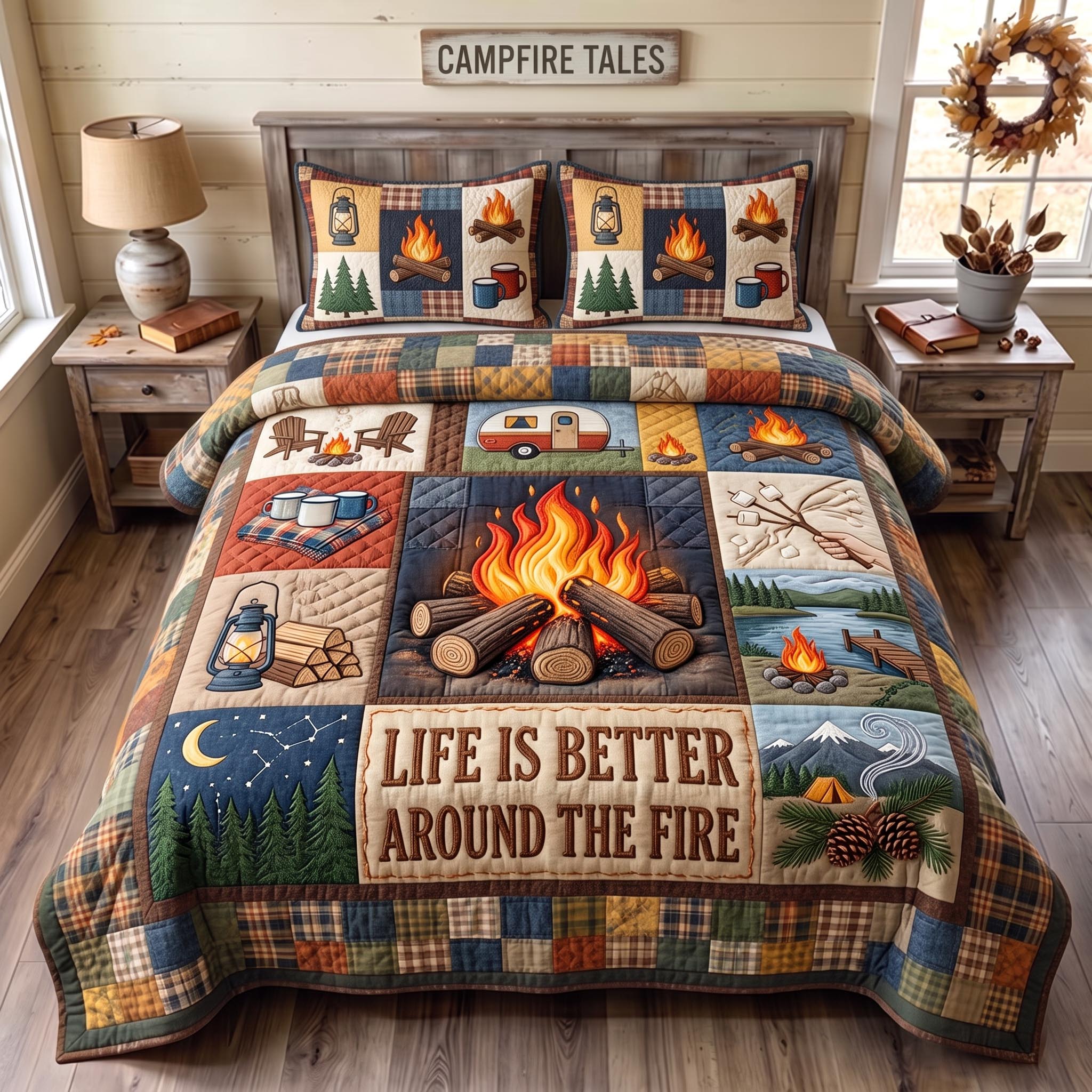 Wander Home 3-Piece Quilted Bedding Set GFTOMA12925