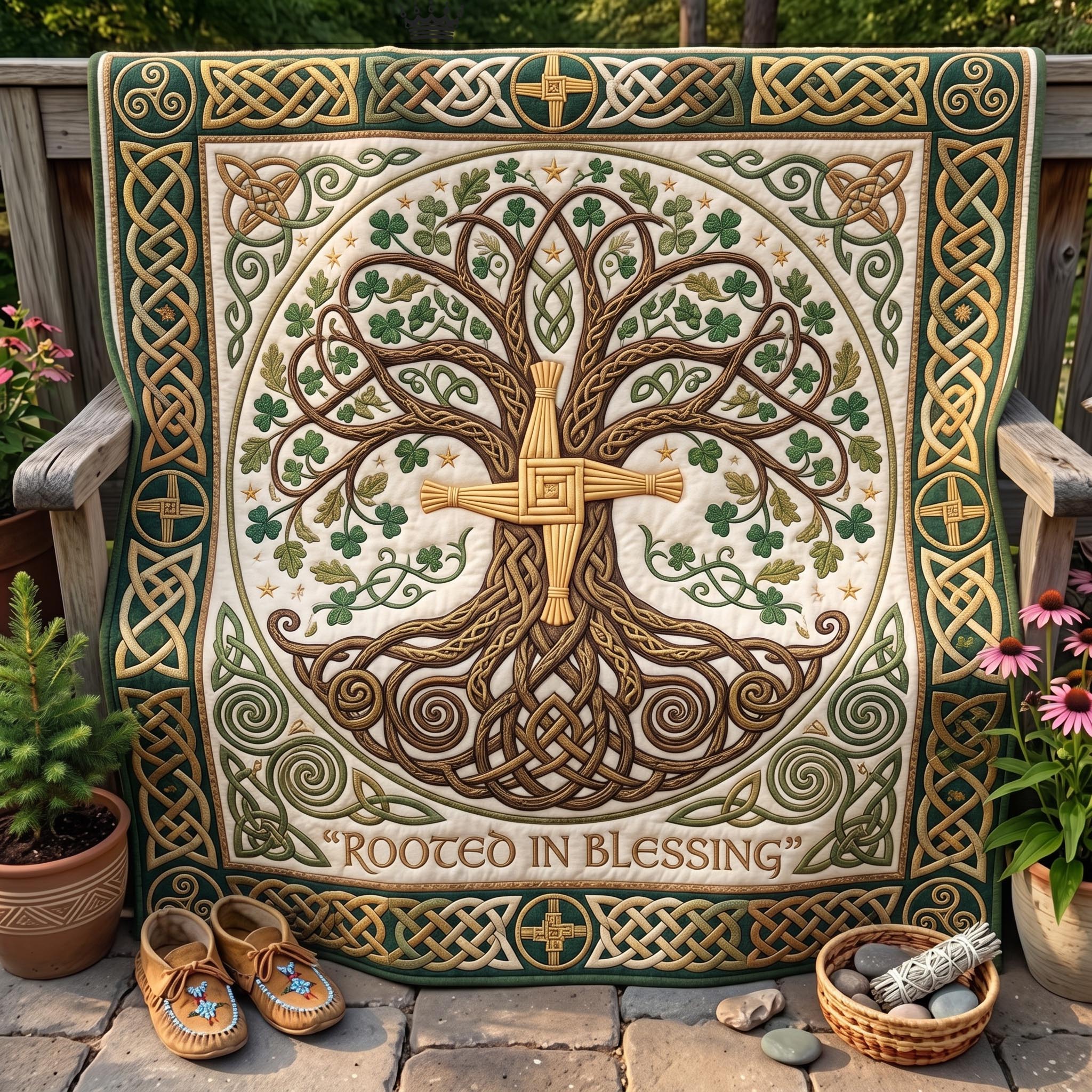 Celtic Faith Quilted Blanket GFTOMA13010