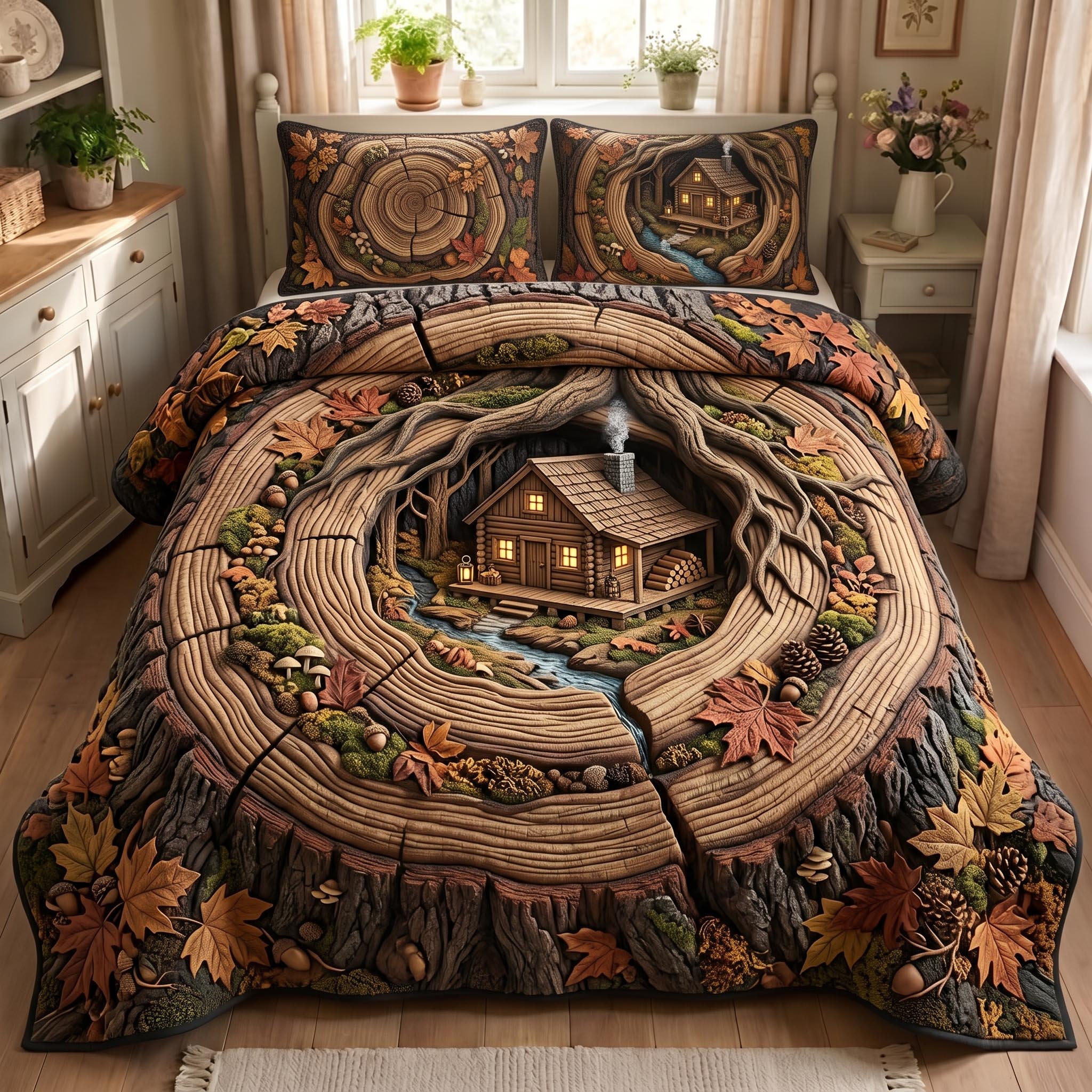 Cabin Retreat 3-Piece Quilted Bedding Set GFTOMA13048