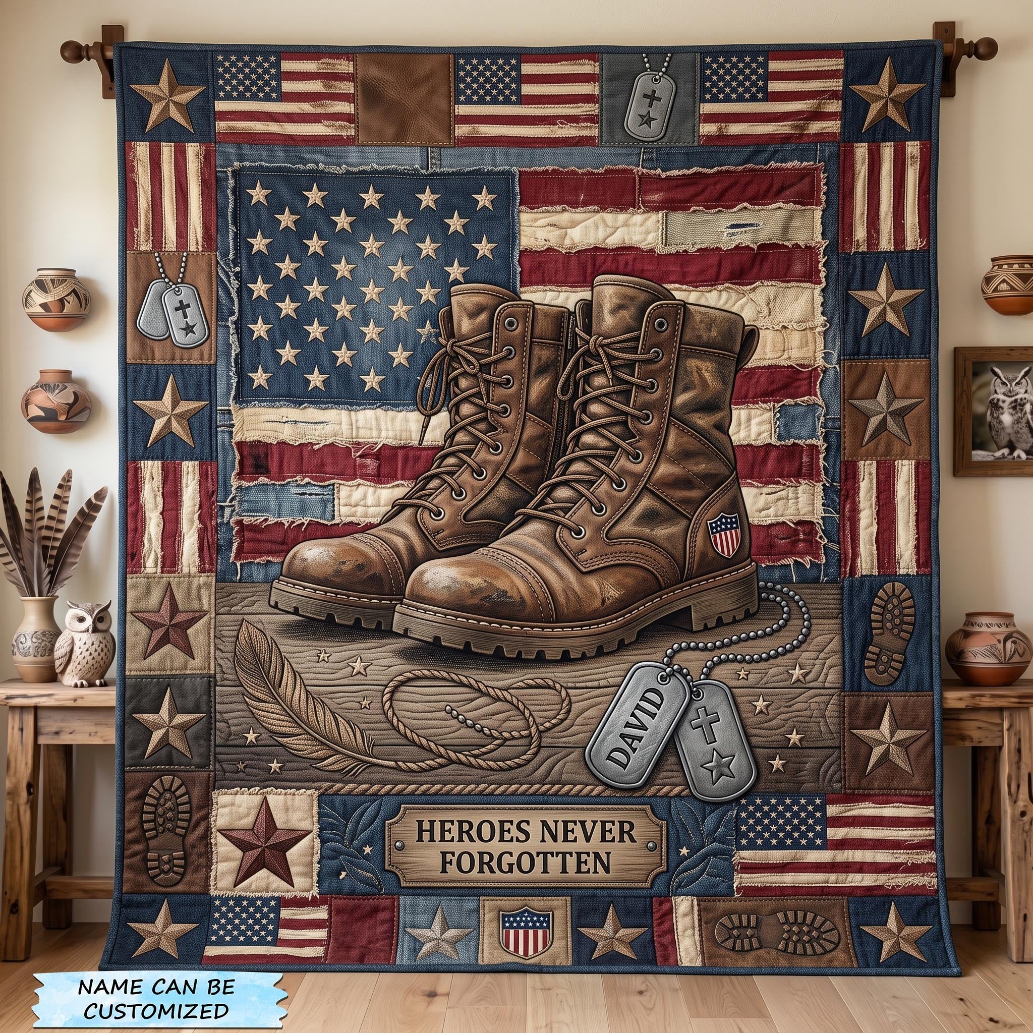 Veteran Honor Quilted Blanket QTCUZ GFTOMA13065