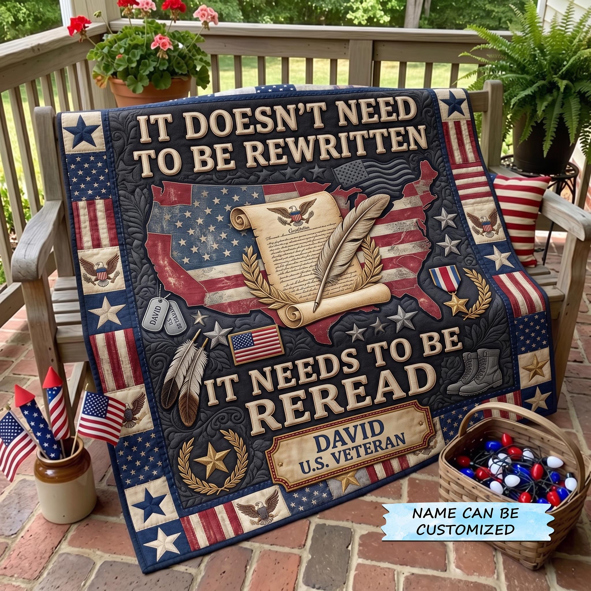 Veteran Legacy Quilted Blanket QTCUZ GFTOMA13066