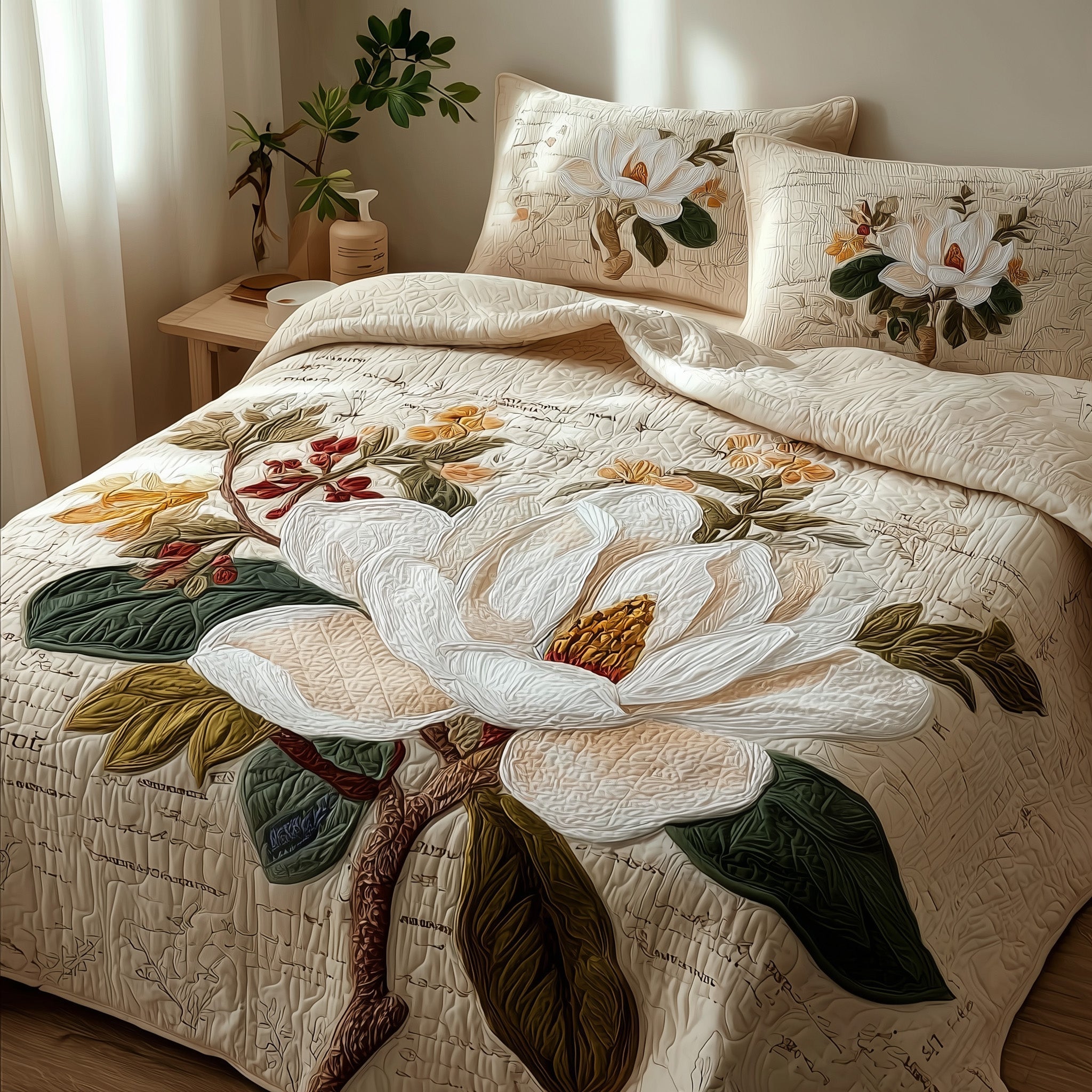 Magnolia 3-Piece Quilted Bedding Set GFTOMA2247