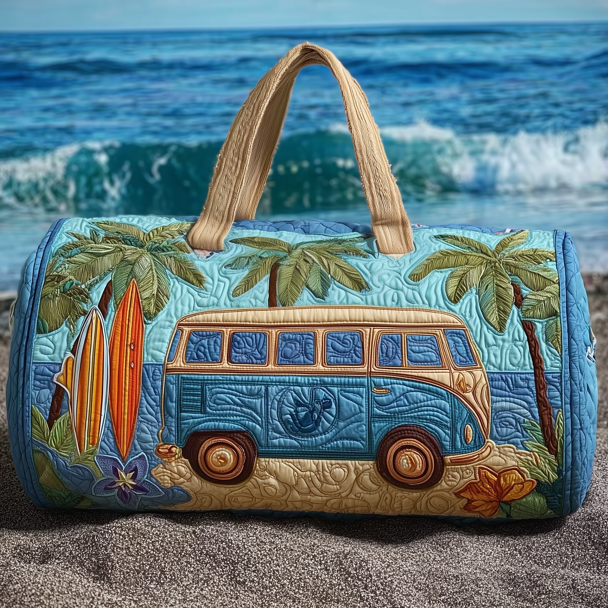 Hippie Van Quilted Duffle Bag GFTOMA2888