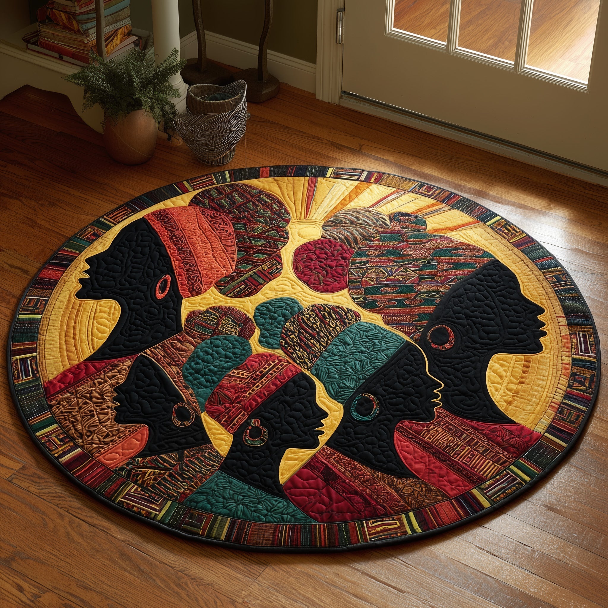 Golden Queens Quilted Round Mat GFTOMA5934