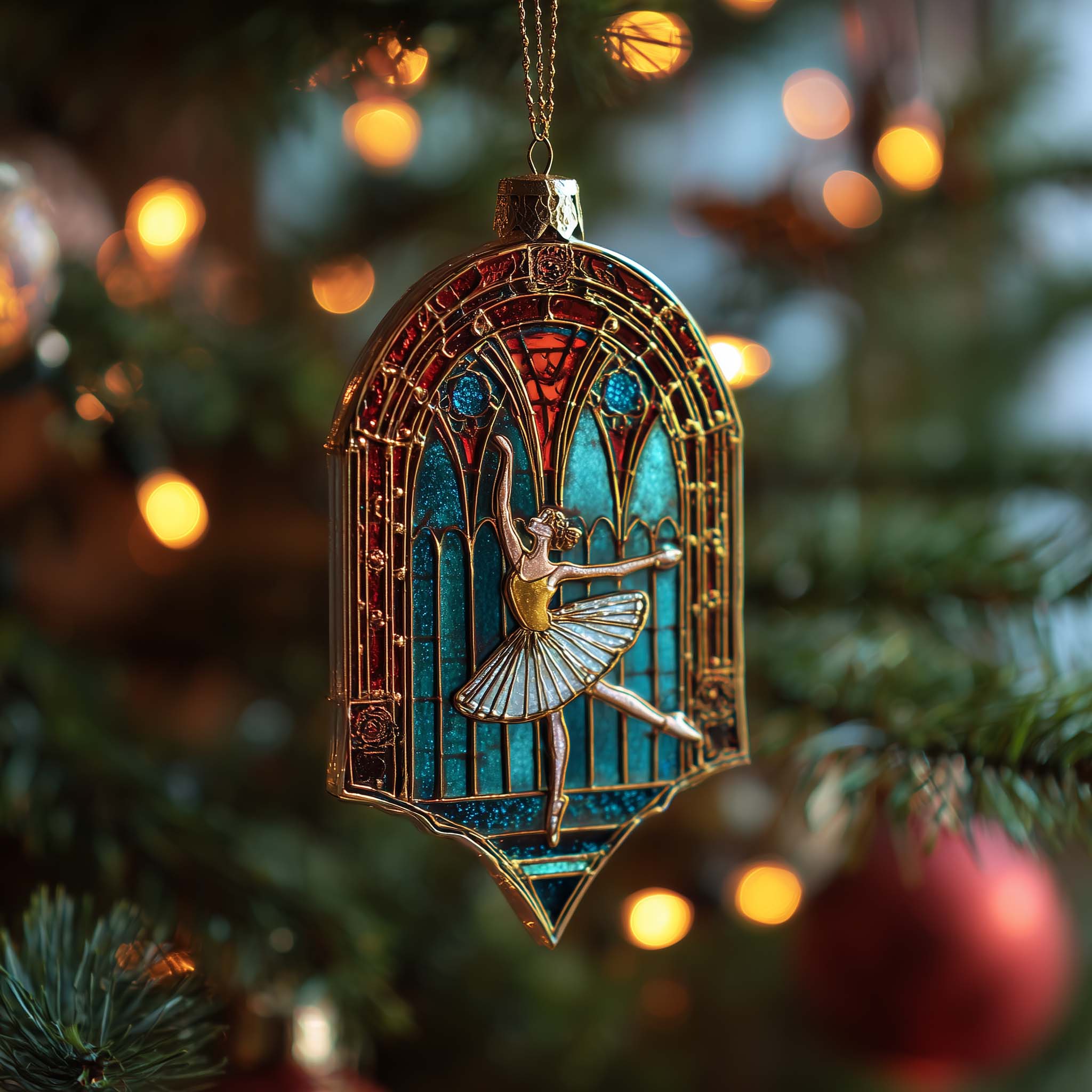 Ballerina Christmas Mica Ornament GFTOMA6952