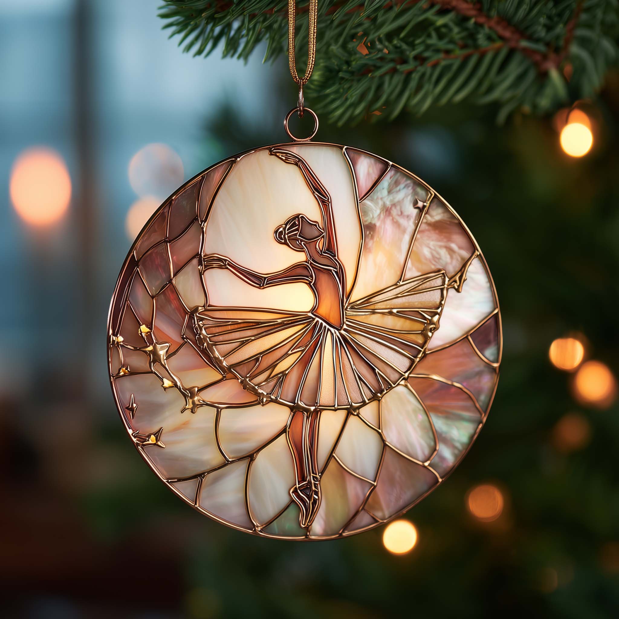 Ballerina Christmas Mica Ornament GFTOMA6955