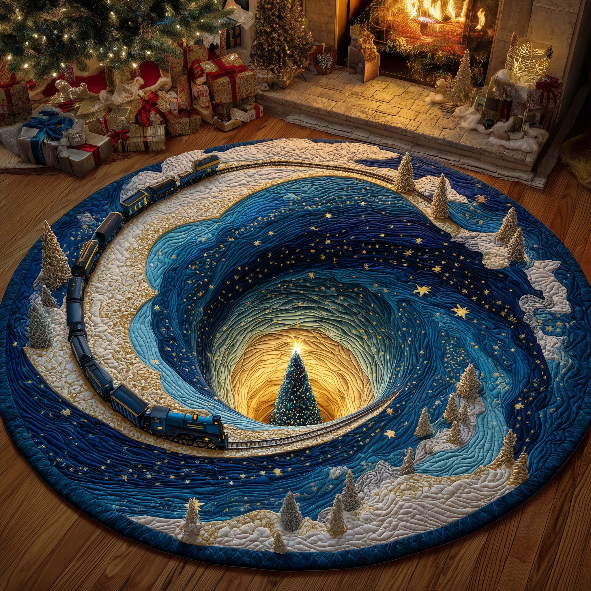 Alpine Express Quilted Round Mat GFTOMA7356
