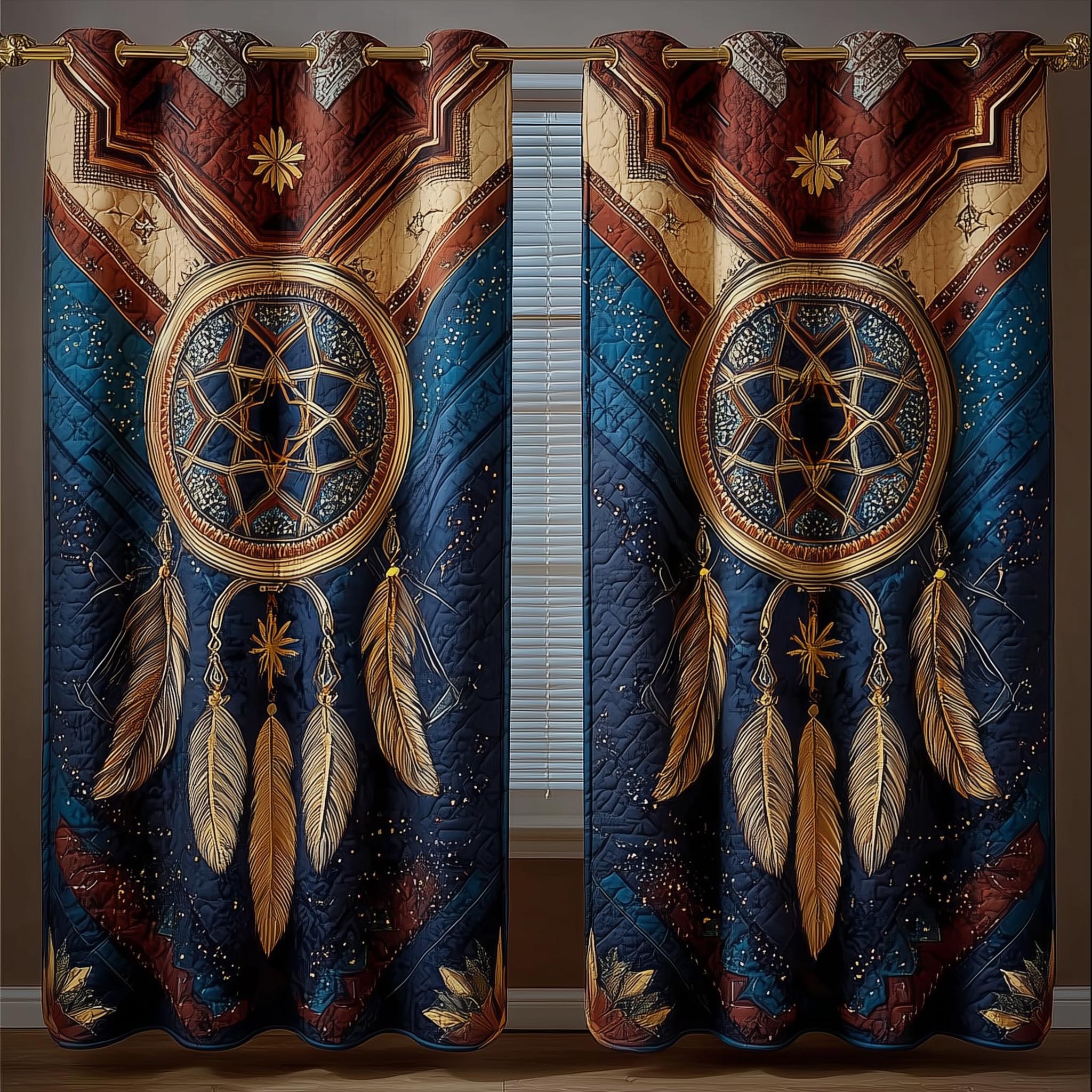 Tribal Soul Dreamcatcher Quilted Curtains GFTOMA8367