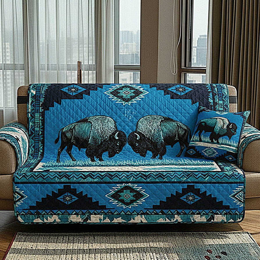 Bison Legacy Quilted Sofa Cover GFTOMA8424