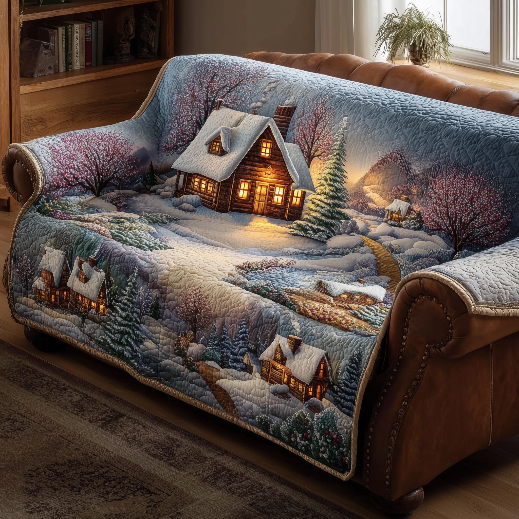 Meadow Cabin Quilted Sofa Cover GFTOMA8561