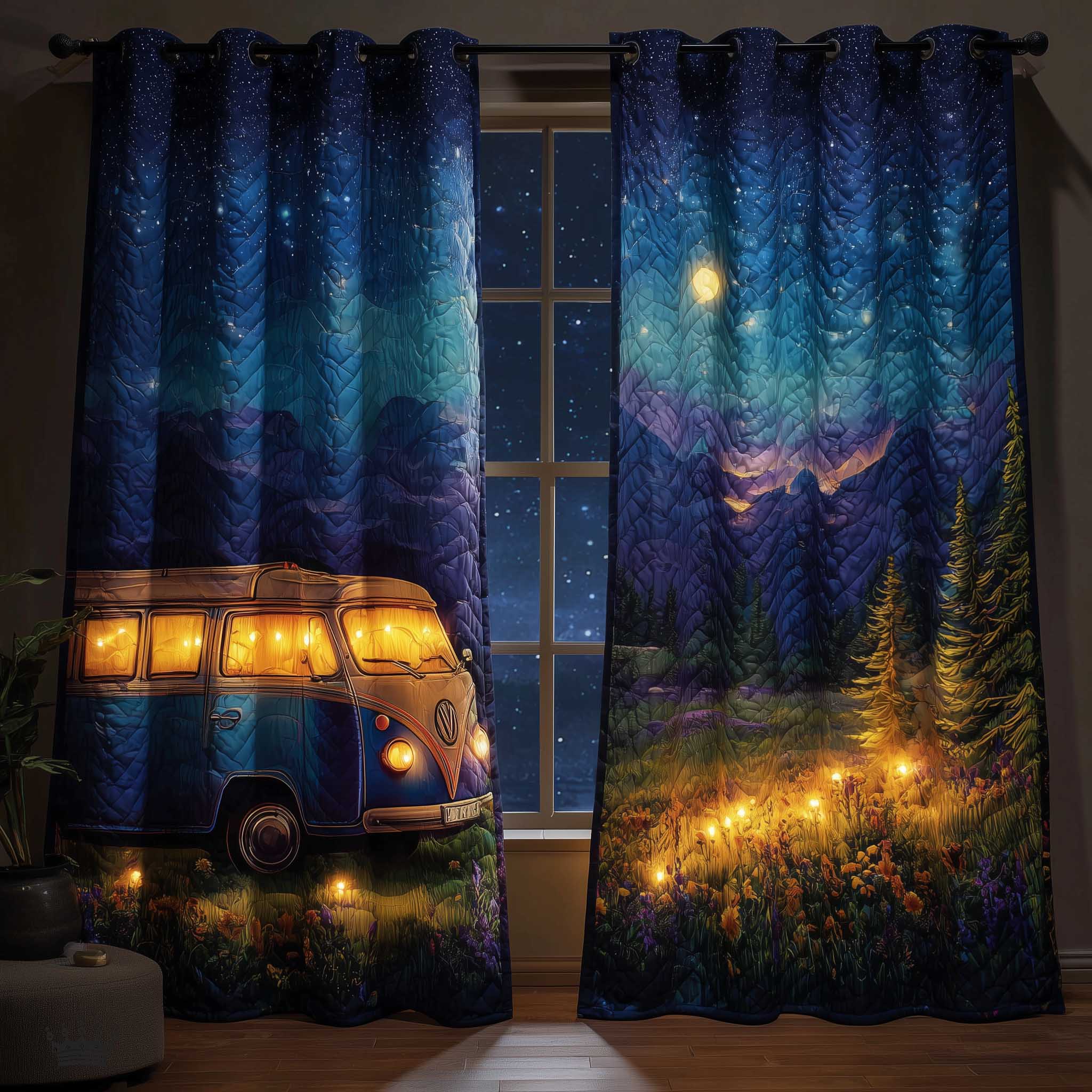 Hippie Van Quilted Curtains GFTOMA8720