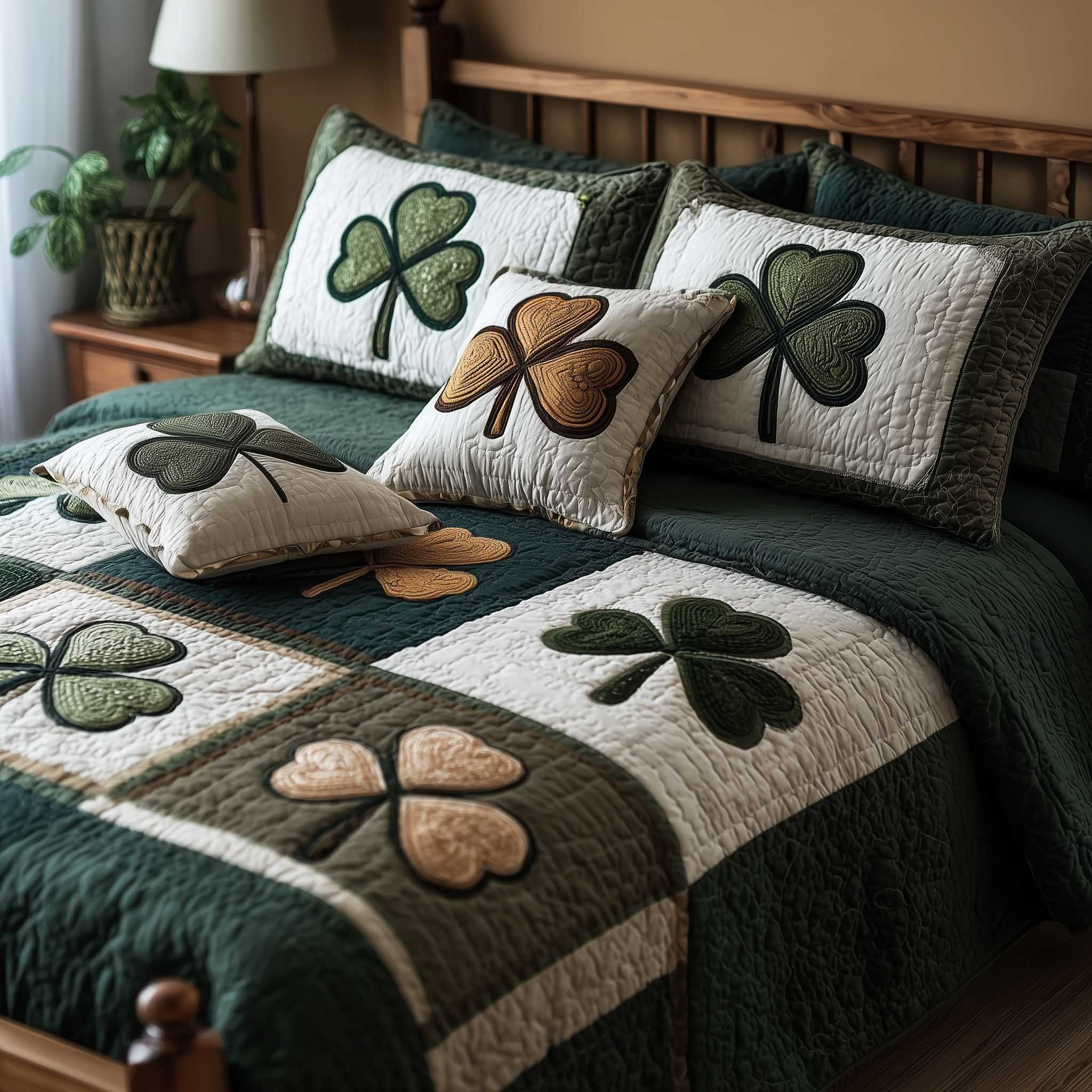 Irish Blessings 3-Piece Quilted Bedding Set GFTOMA8809