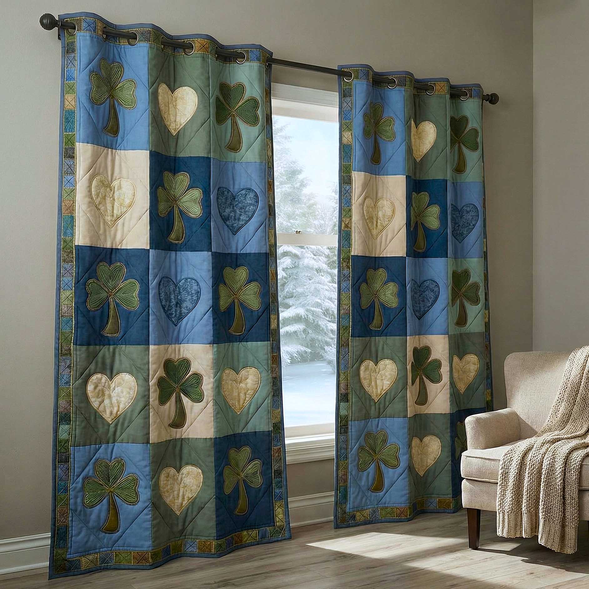Irish Blessings Quilted Curtains GFTOMA8875