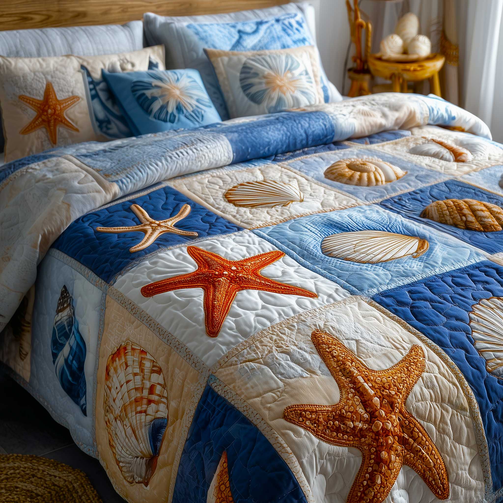 Ocean Breeze 3-Piece Quilted Bedding Set GFTOMA8909