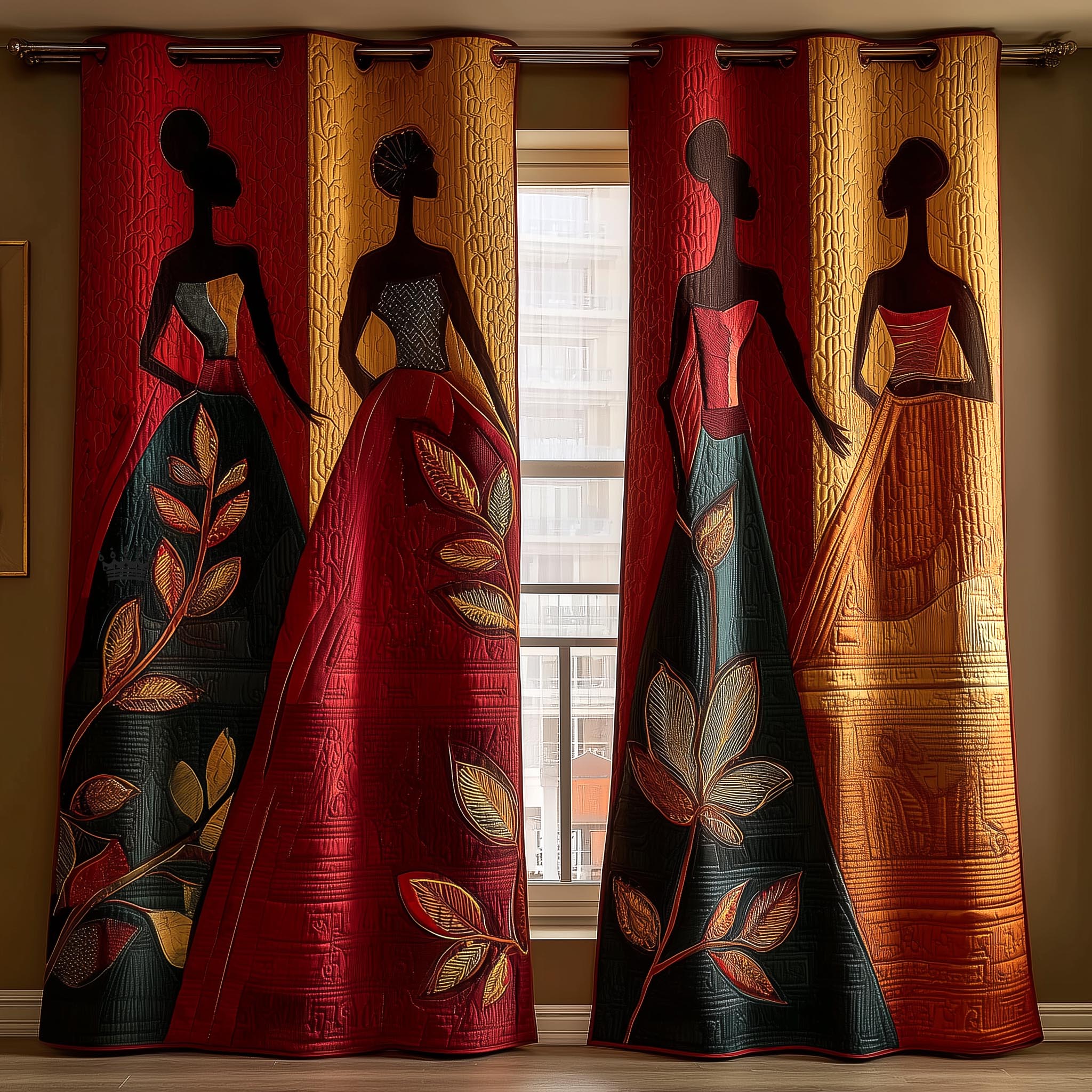 Melanin Quilted Curtains GFTOMA9133
