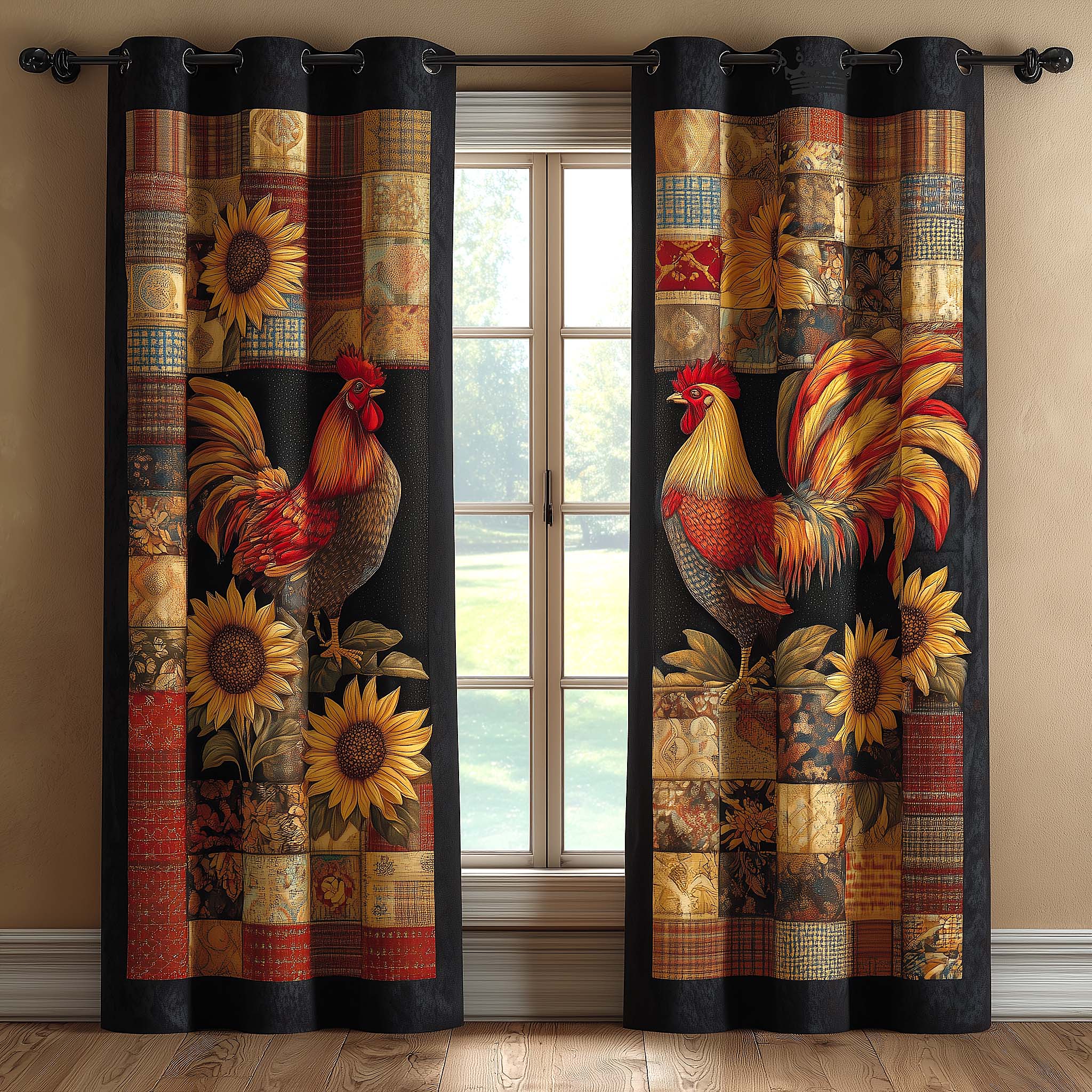 Farm Patch Quilted Curtains GFTOMA9501