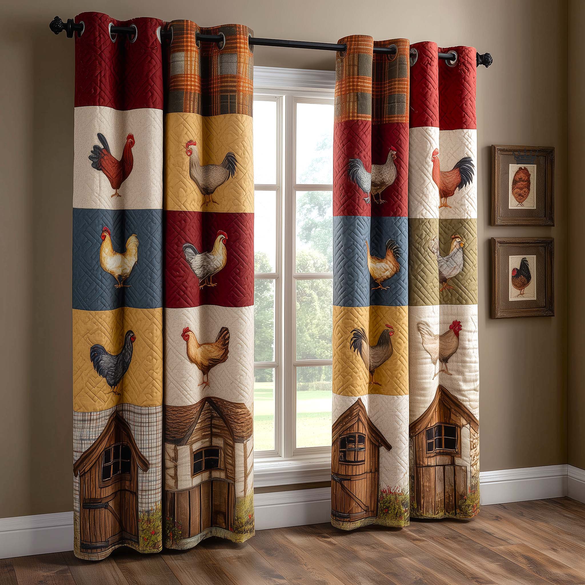 Rustic Ranch Quilted Curtains GFTOMA9502