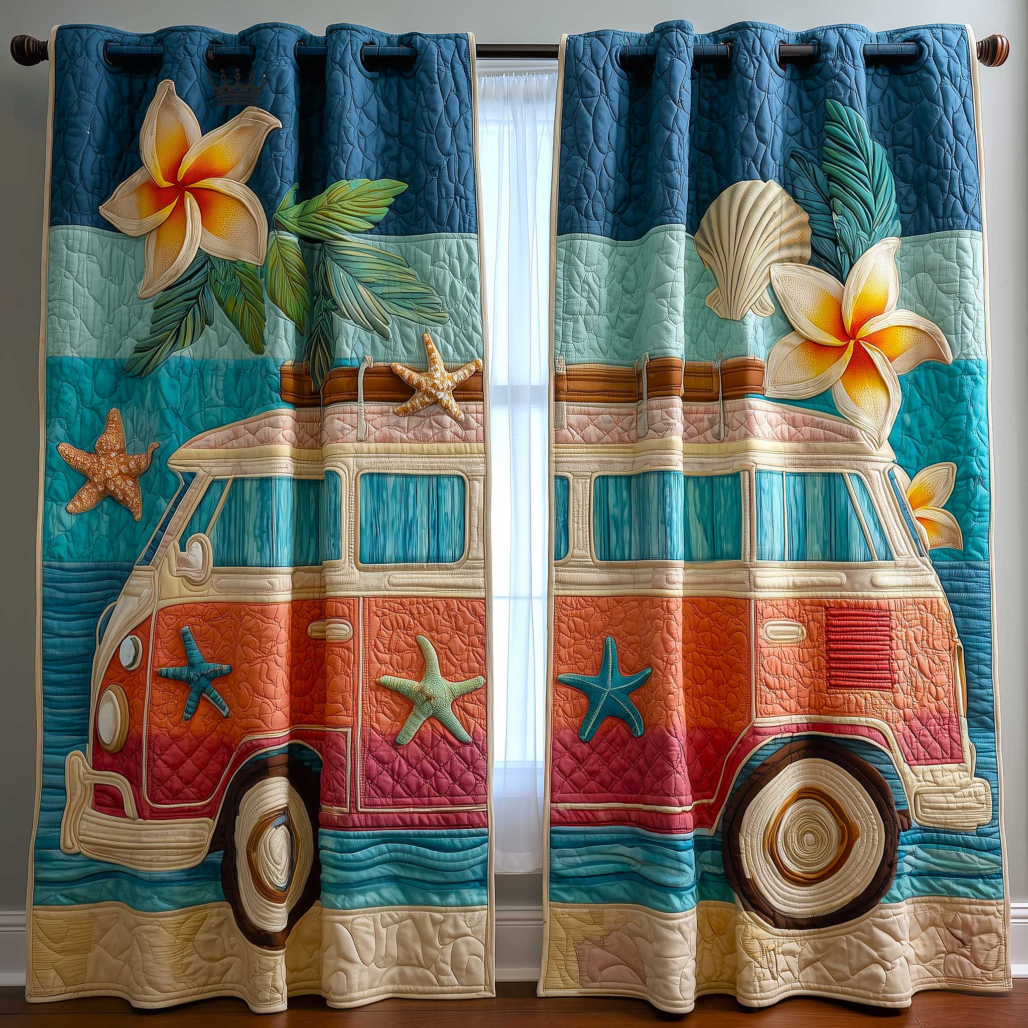 Groovy Van Quilted Curtains GFTOMA9586