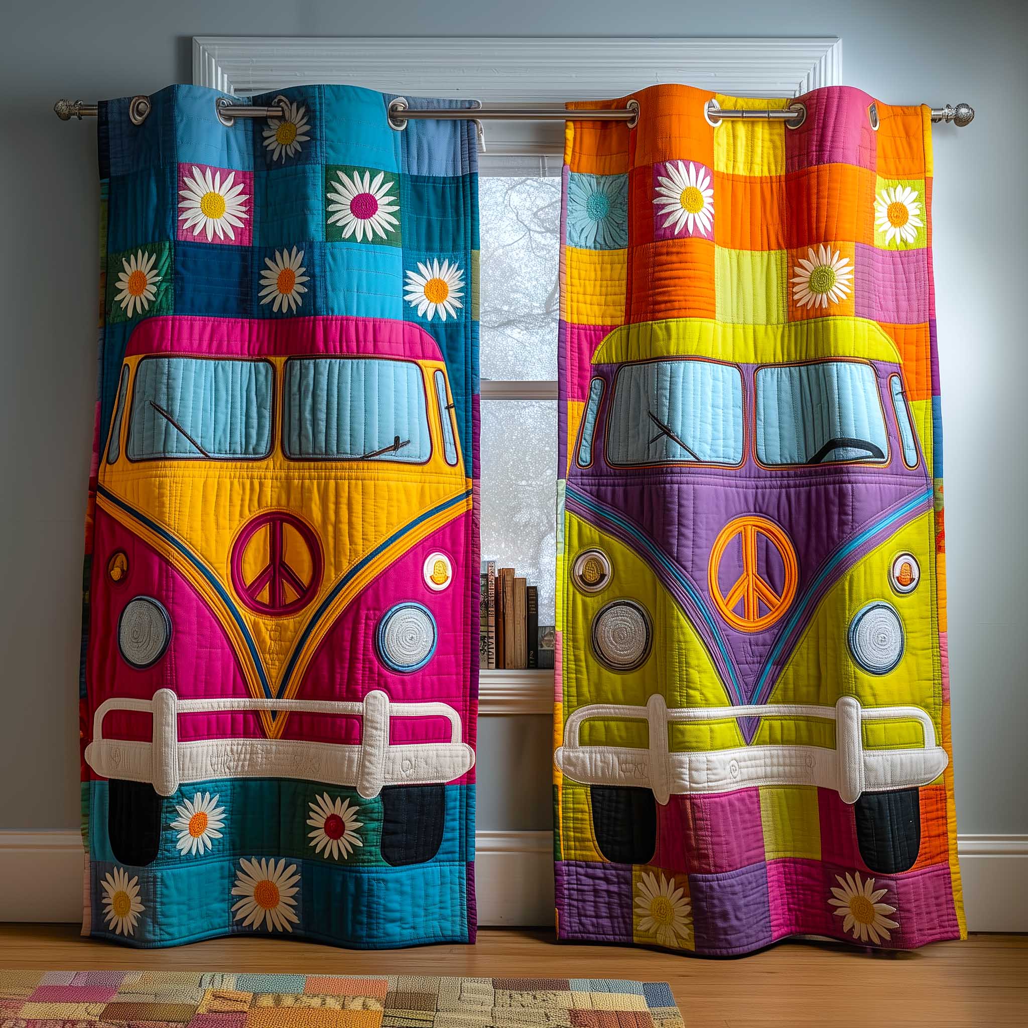 Retro Camp Quilted Curtains GFTOMA9588
