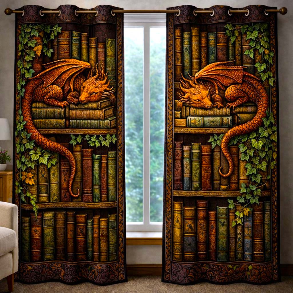 Dragon Duo Quilted Curtains GFTOMA9967