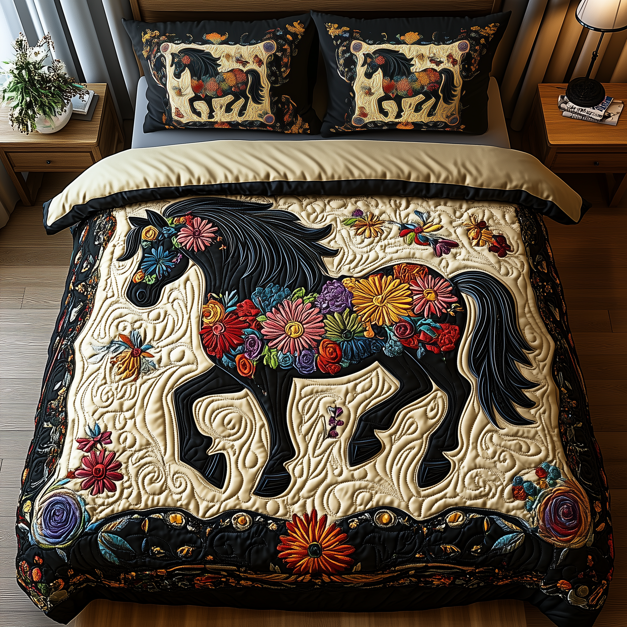 Dark Horse 3-Piece Quilted Bedding Set GFTONL1188