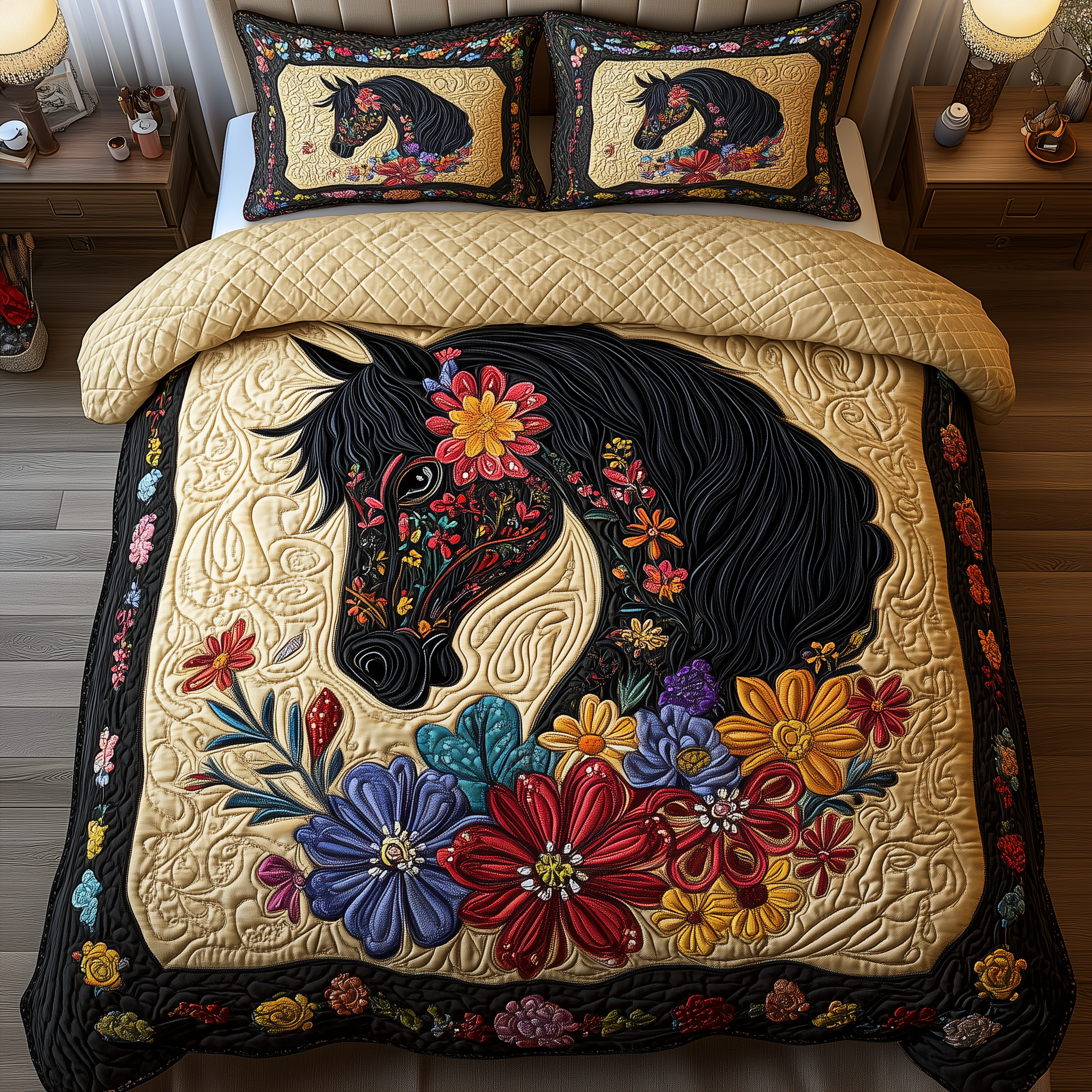 Dark Horse 3-Piece Quilted Bedding Set GFTONL1189