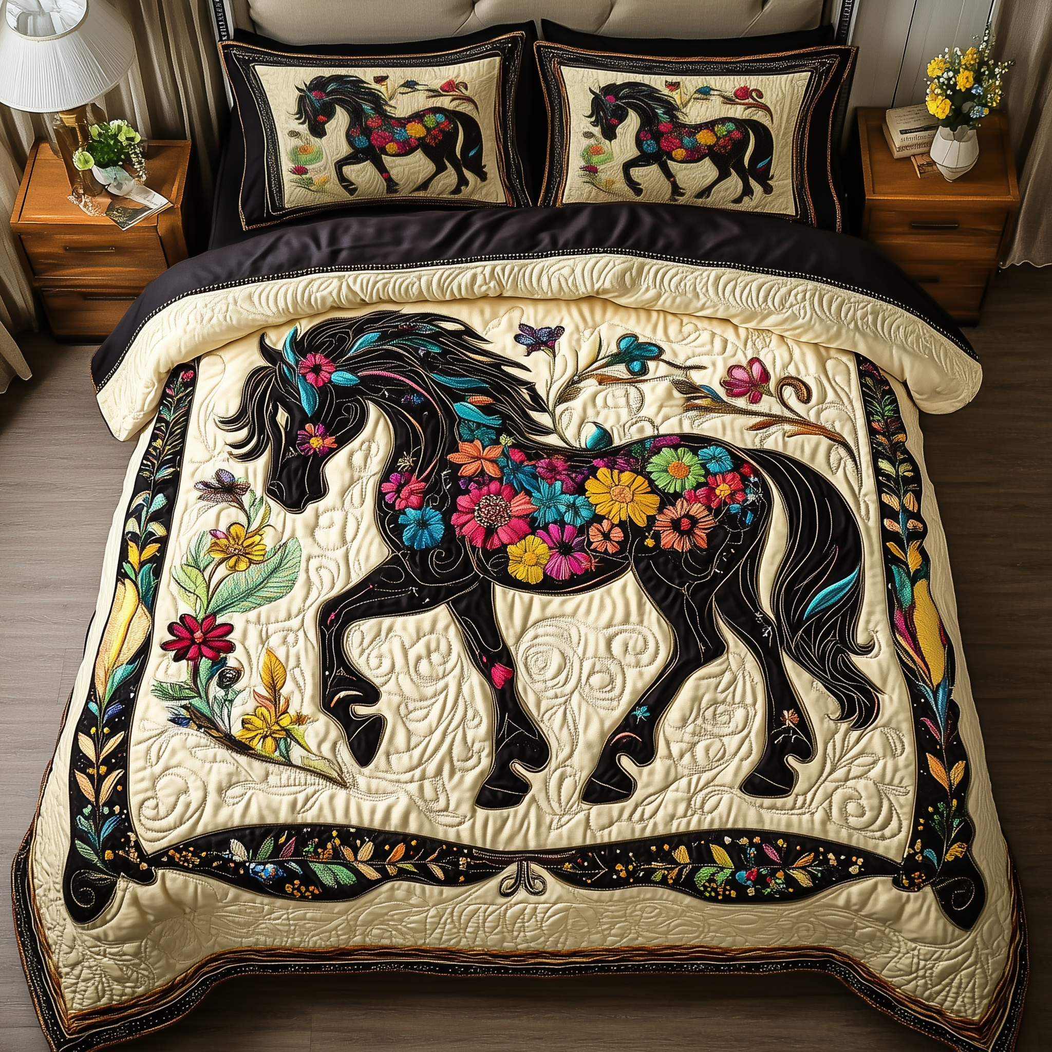 Dark Horse 3-Piece Quilted Bedding Set GFTONL1191