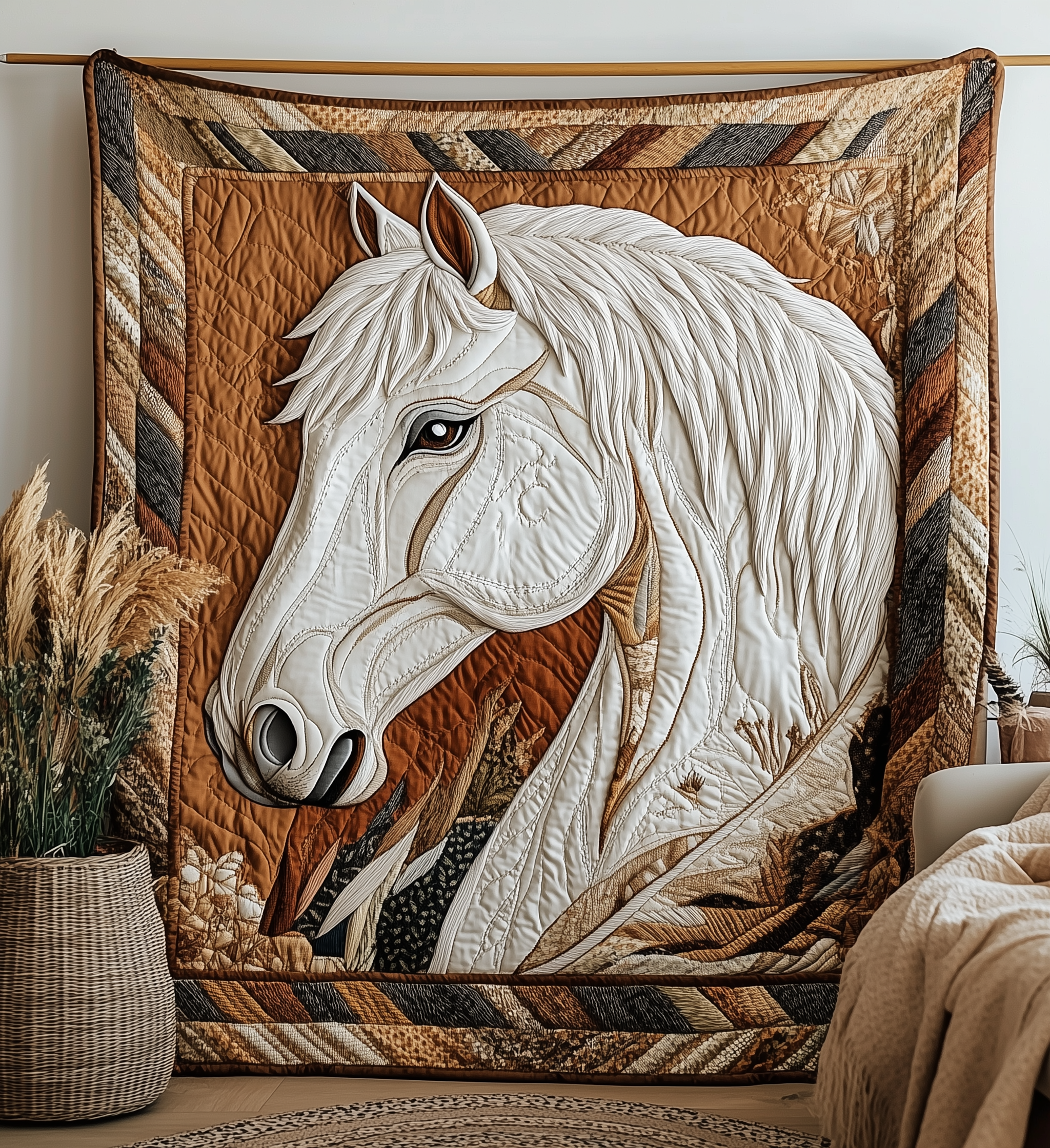 Noble Horse Quilted Blanket GFTONL1645