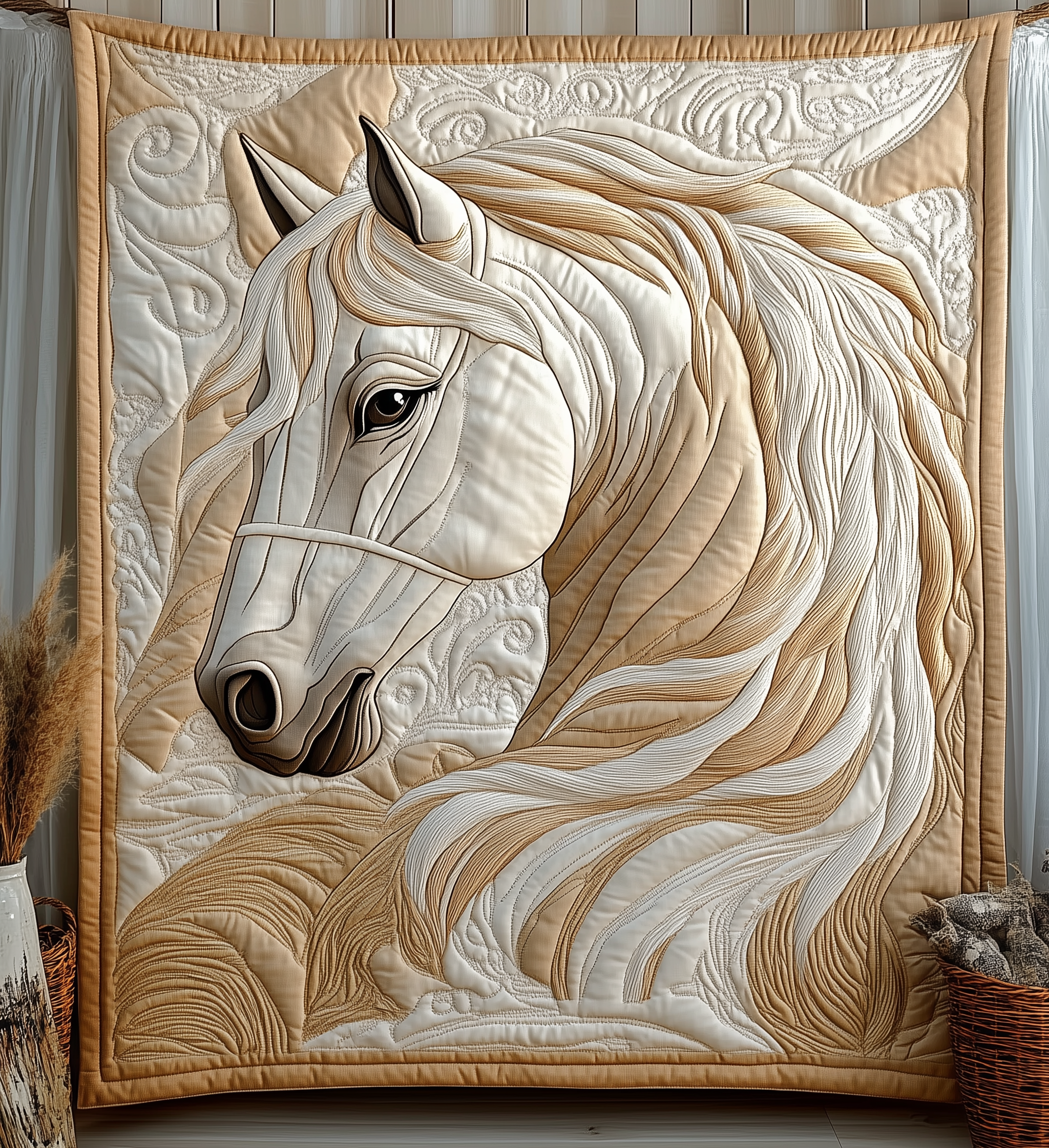 Elegant Horse Quilted Blanket GFTONL1655