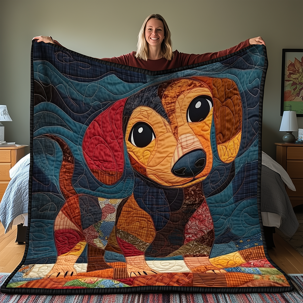 Dachshund Quilted Blanket GFTONL2057