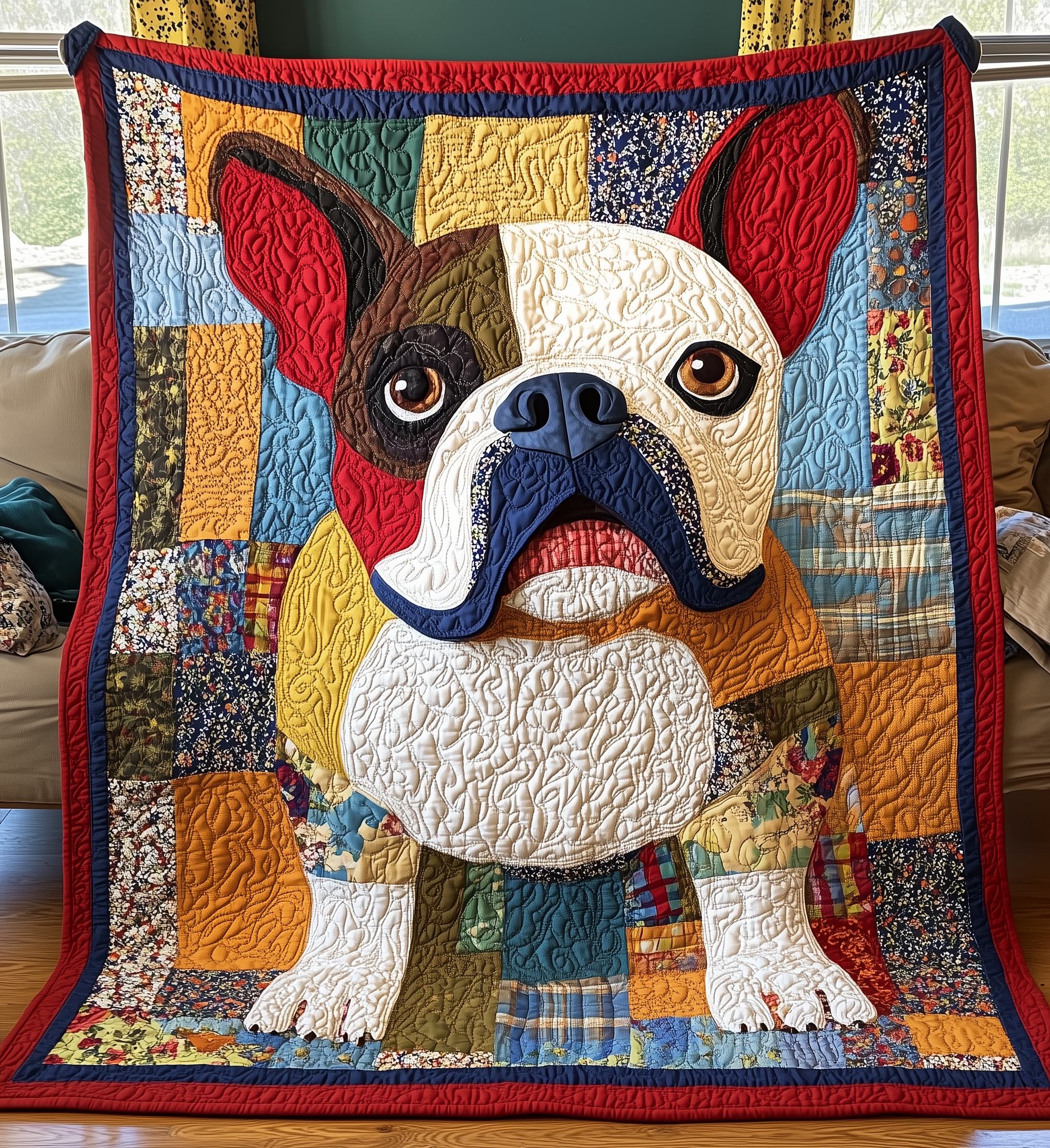 Bulldog Quilted Blanket GFTONL2101