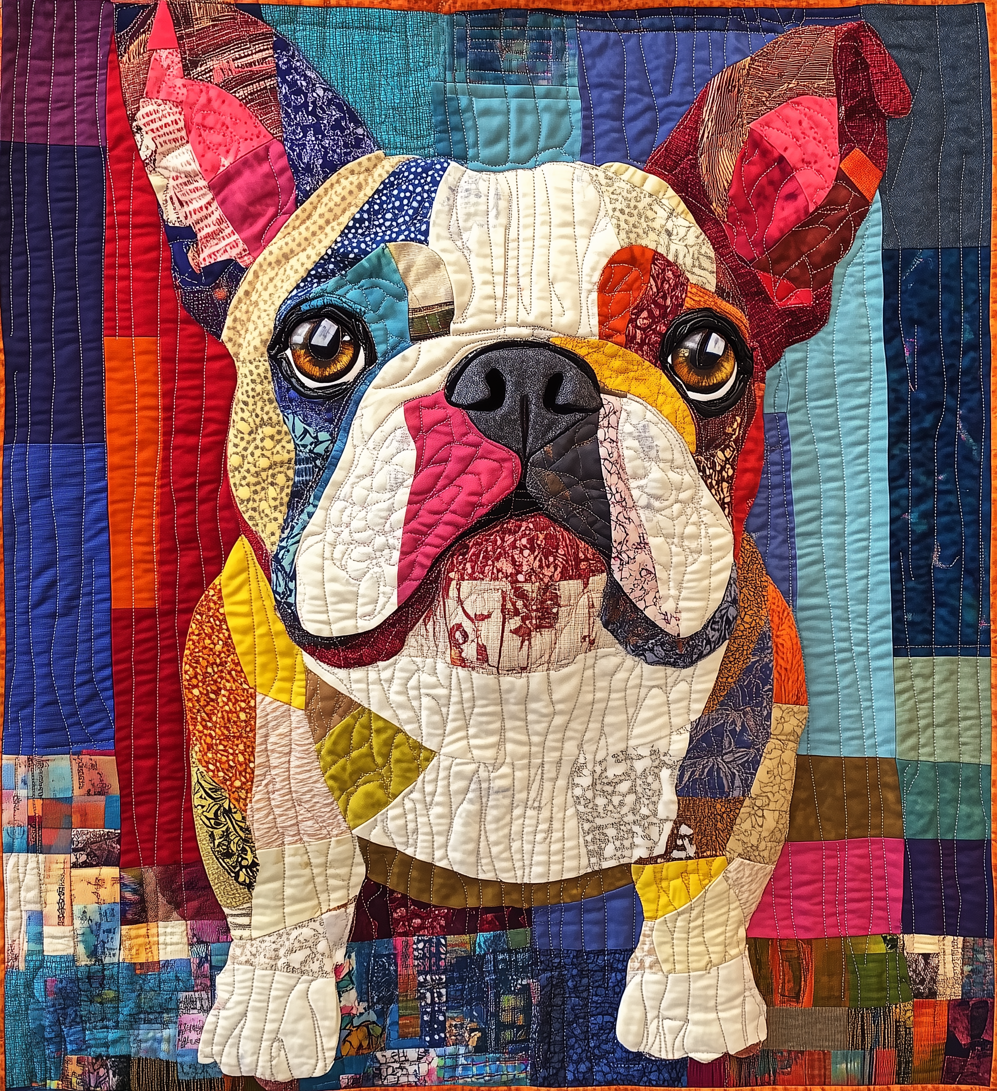 Bulldog Quilted Blanket GFTONL2119