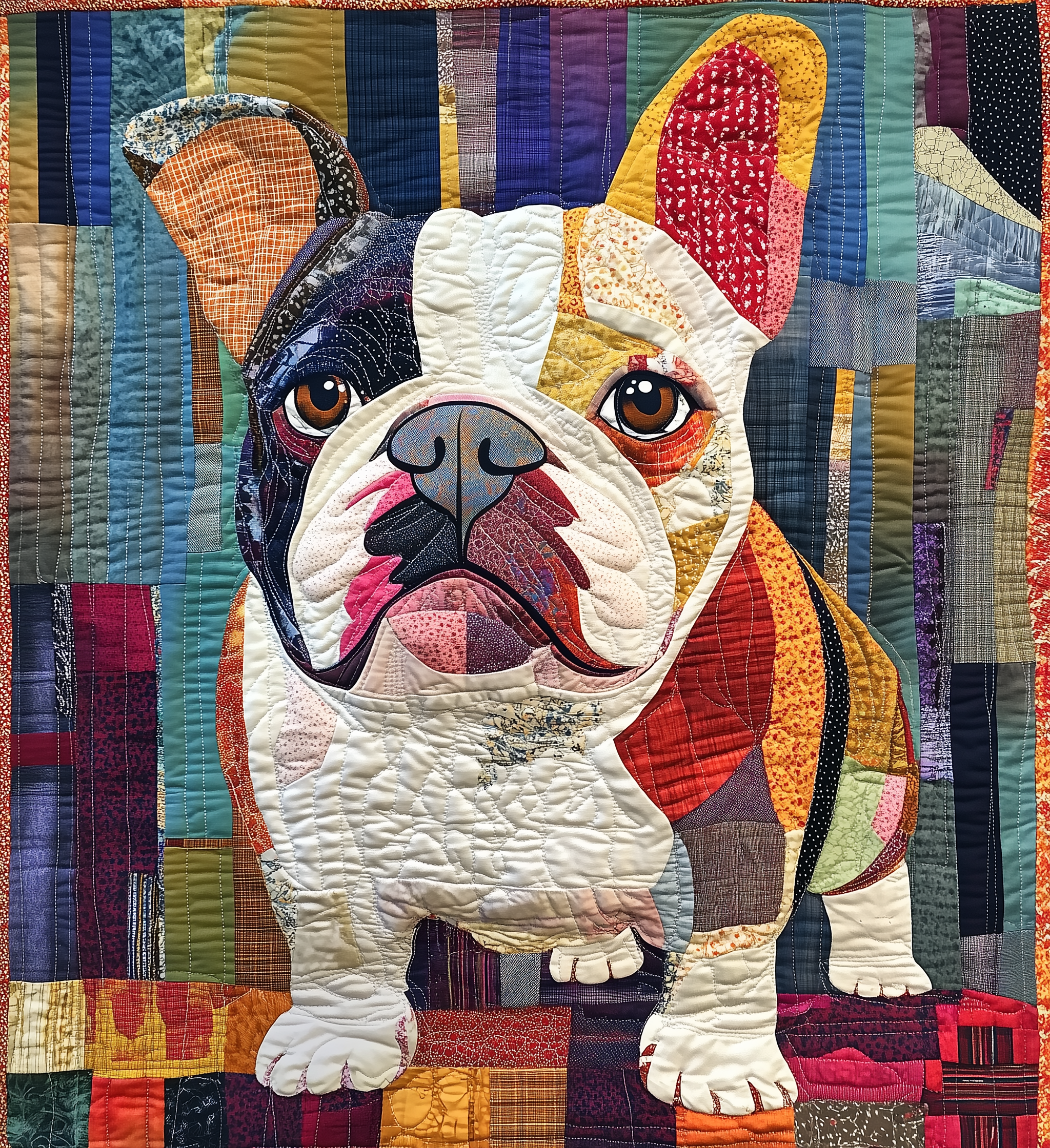 Bulldog Quilted Blanket GFTONL2120