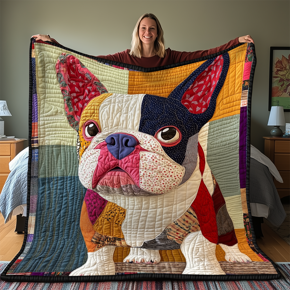 Bulldog Quilted Blanket GFTONL2122