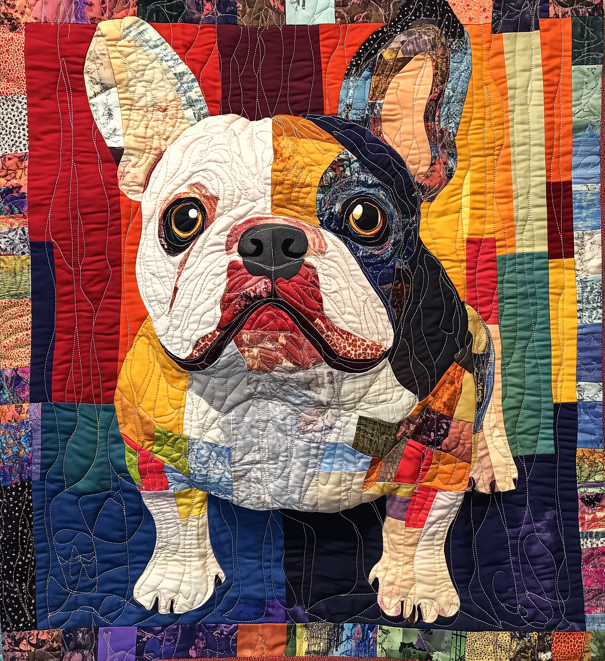 Bulldog Quilted Blanket GFTONL2124