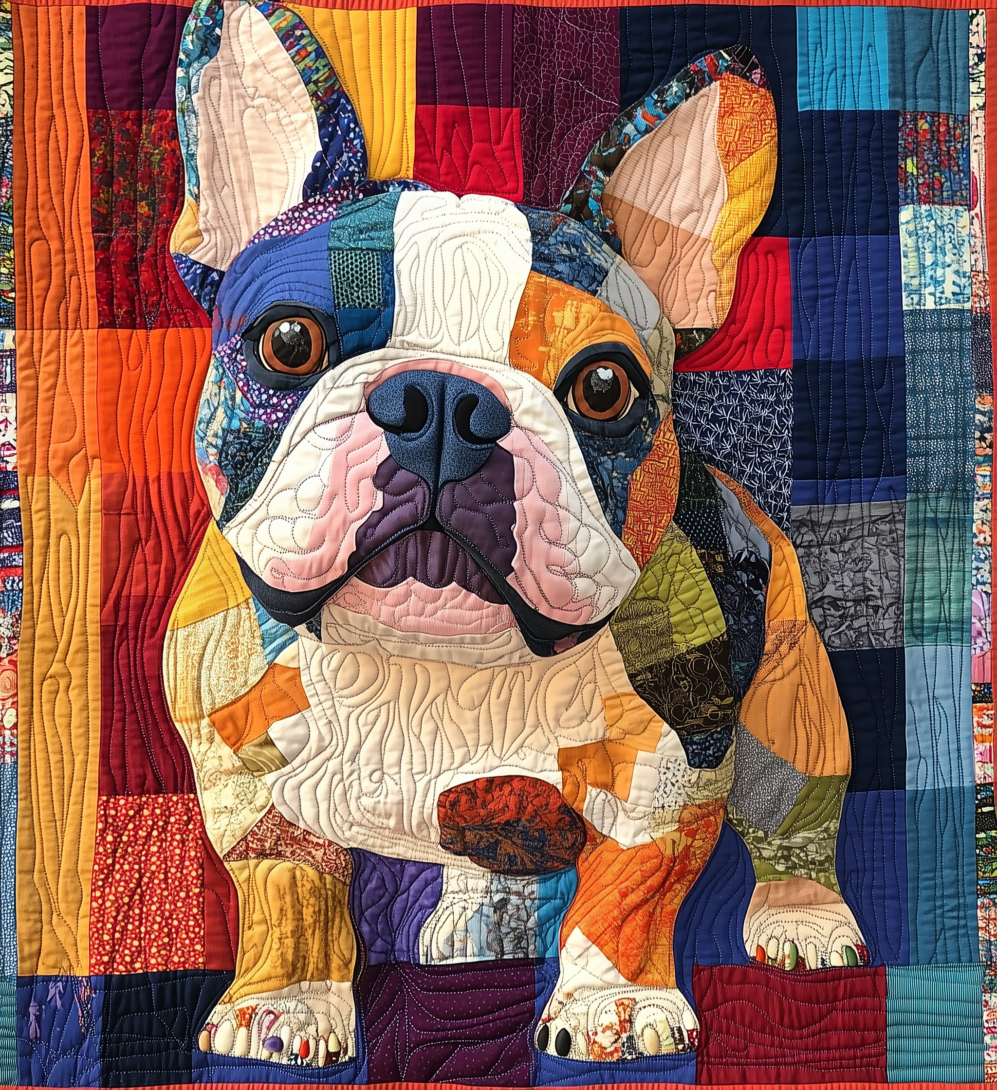 Bulldog Quilted Blanket GFTONL2126