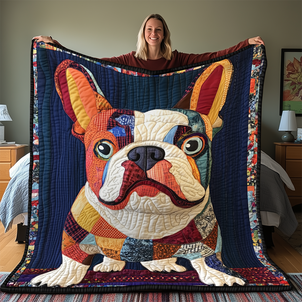 Bulldog Quilted Blanket GFTONL2128