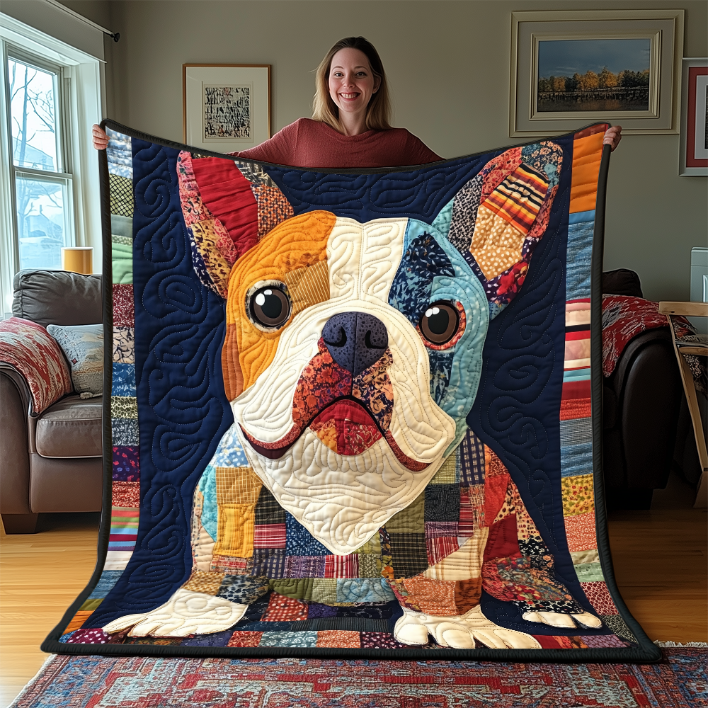 Bulldog Quilted Blanket GFTONL2134