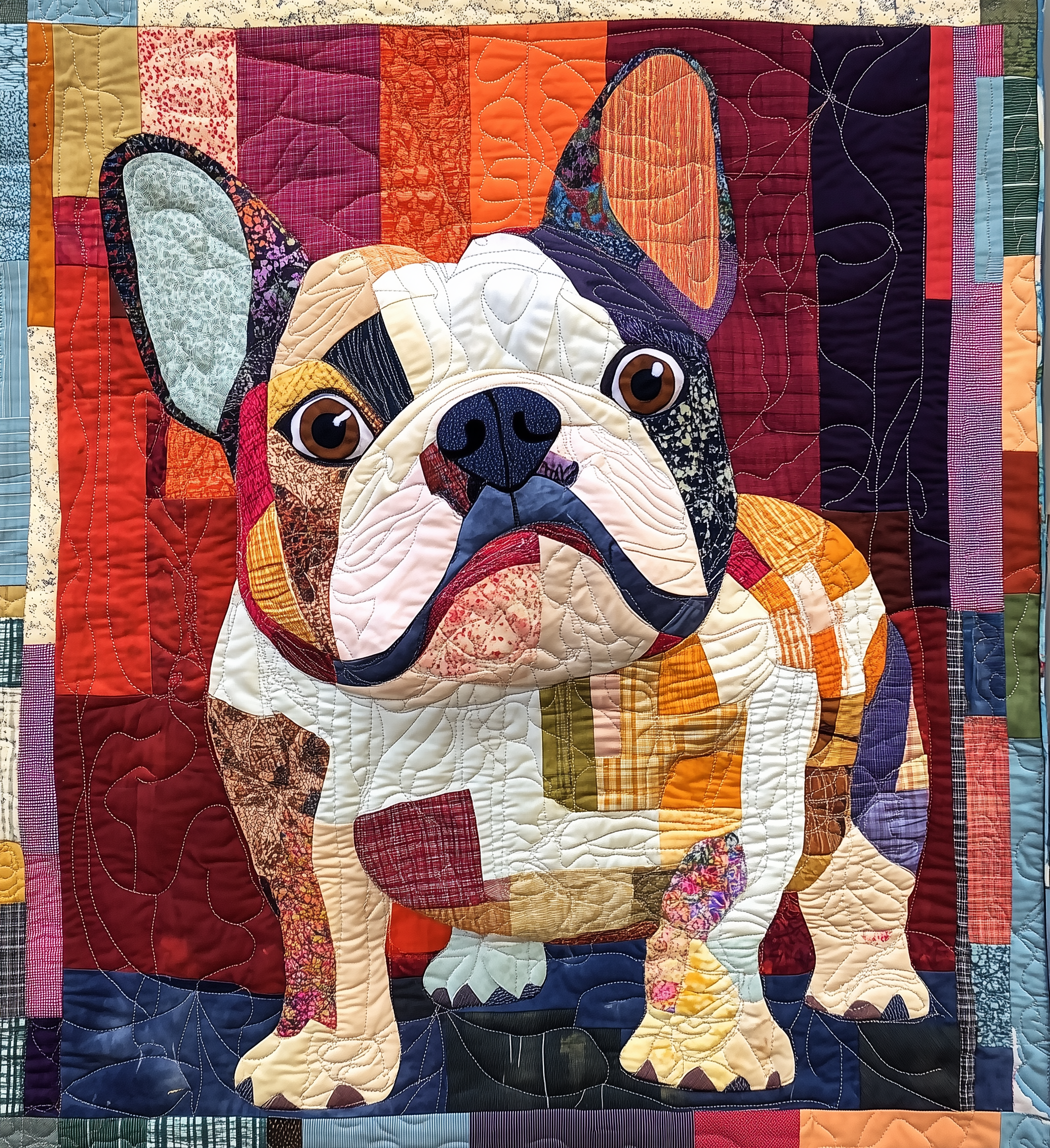 Bulldog Quilted Blanket GFTONL2136