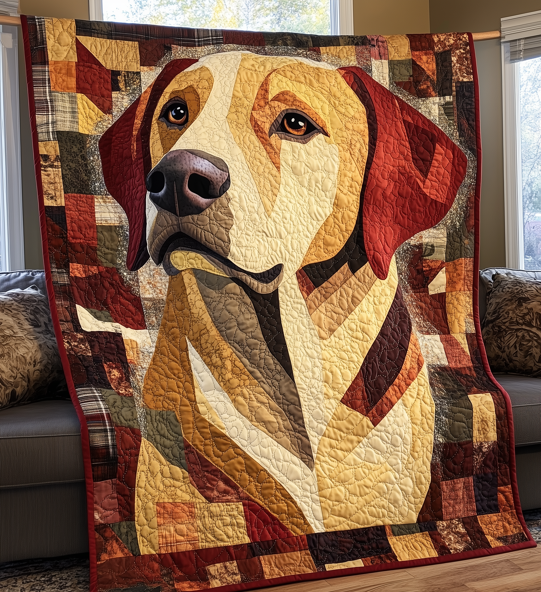 Labrador Retriever Quilted Blanket GFTONL2175